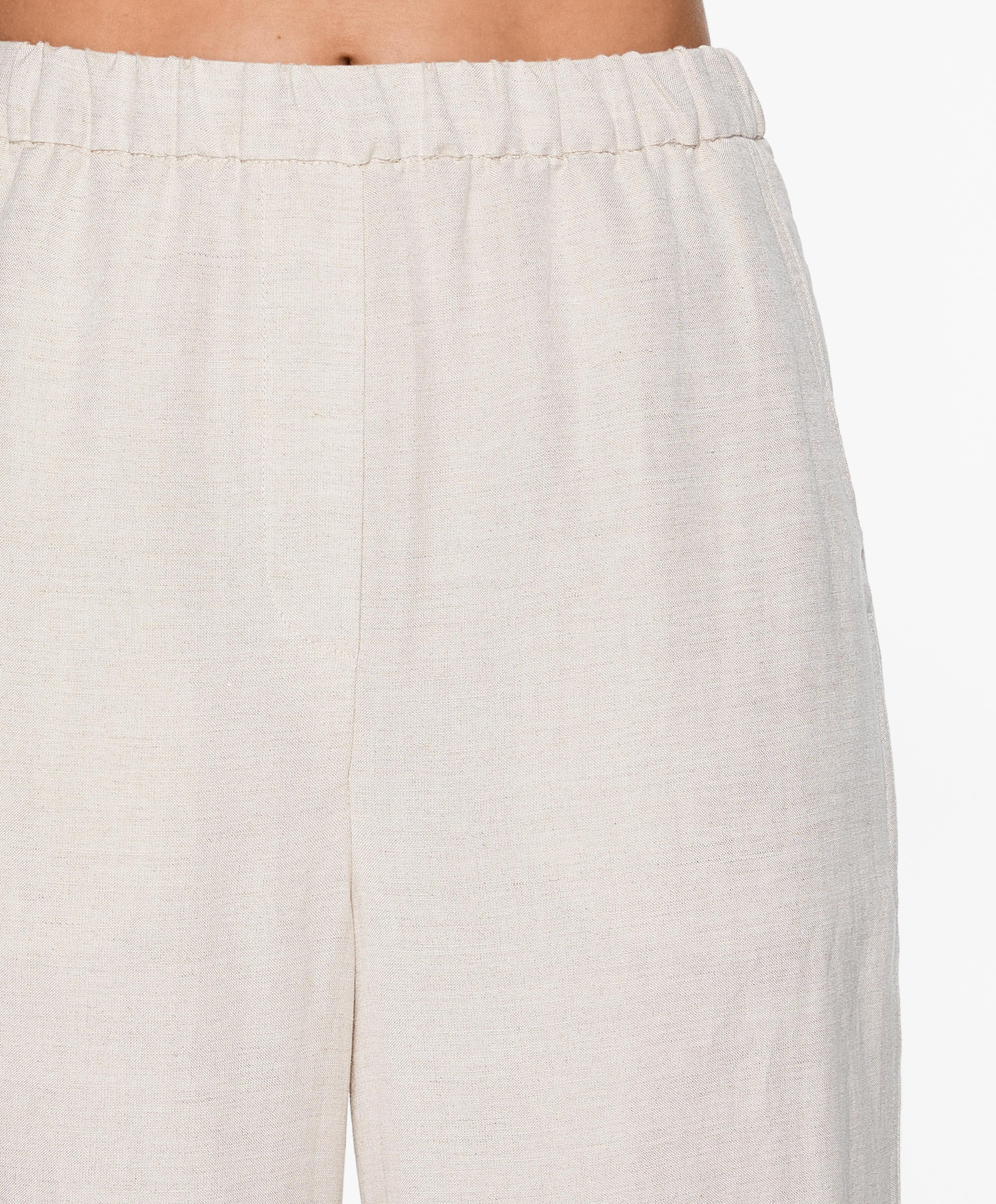 Pantalon slim fit avec lin Pantalon slim fit avec lin