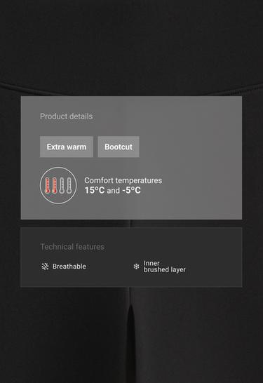 Super High Rise Bootcut Extra warm Seamless trousers — BLACK 2