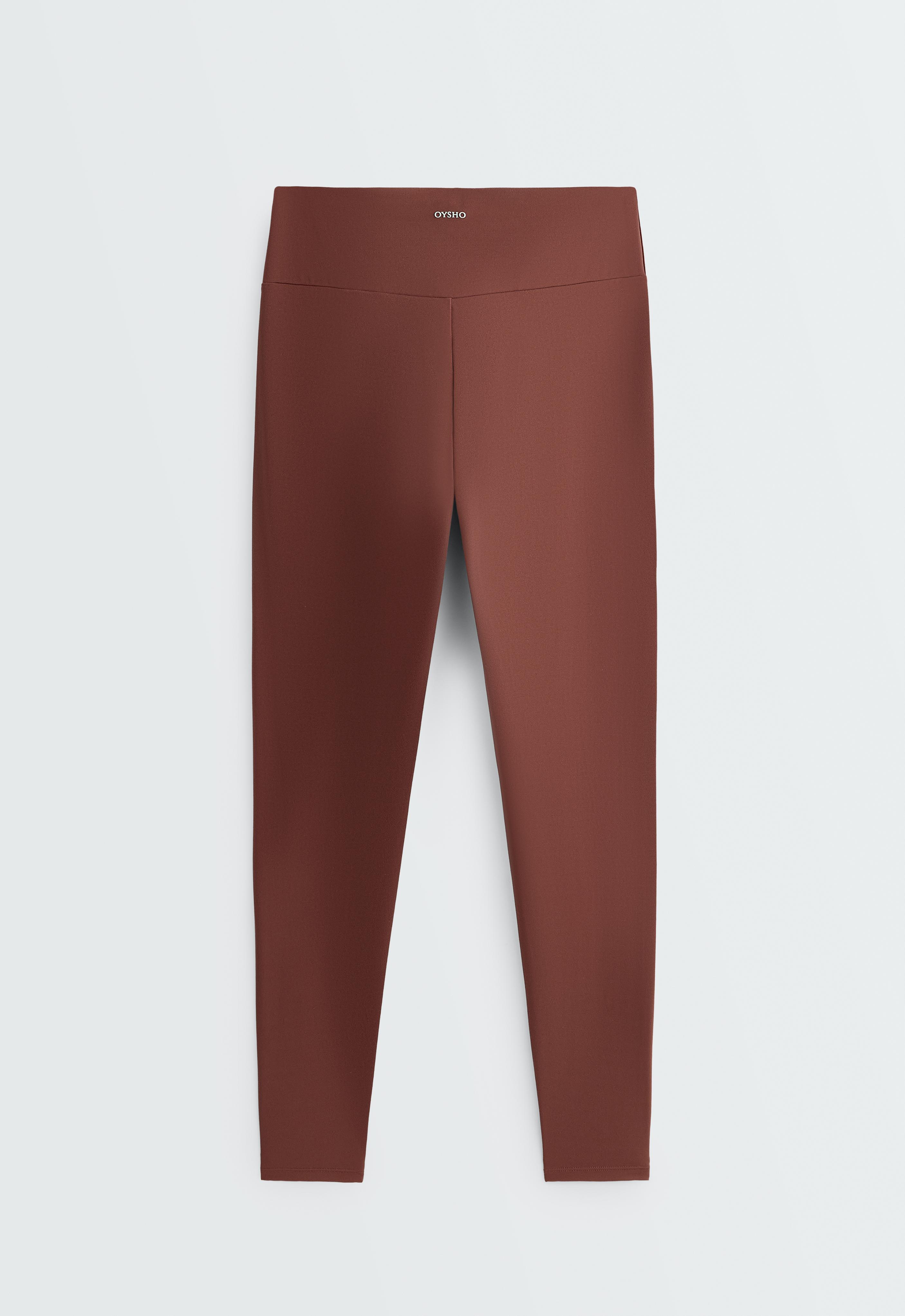 Comfortlux high-waisted ankle-length leggings — TERRACOTTA