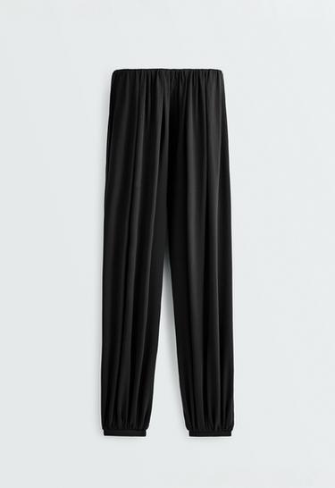 Modal blend Balloon trousers — BLACK 6