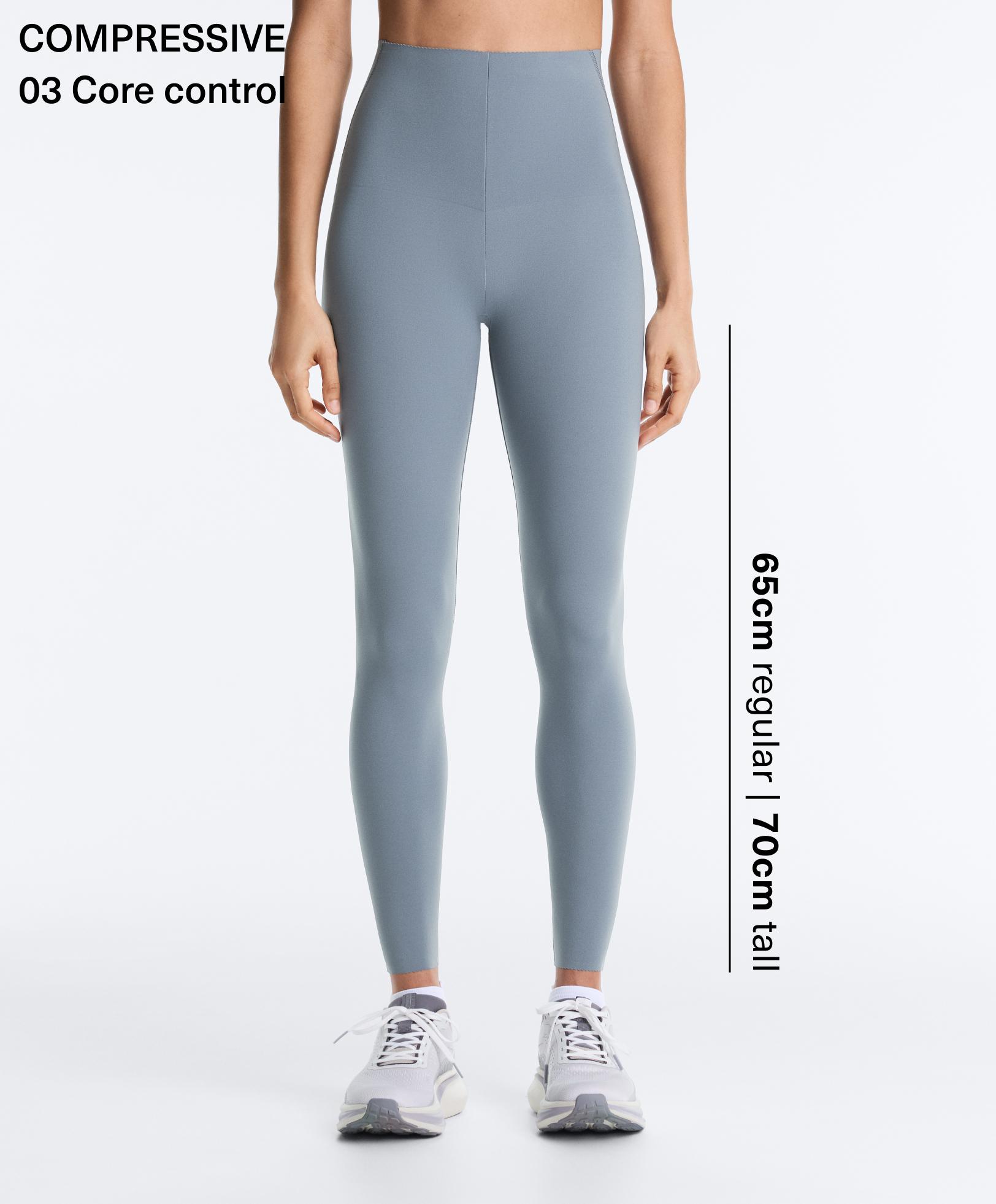 High-rise Compressive core-control ankle-length leggings High-rise Compressive core-control ankle-length leggings
