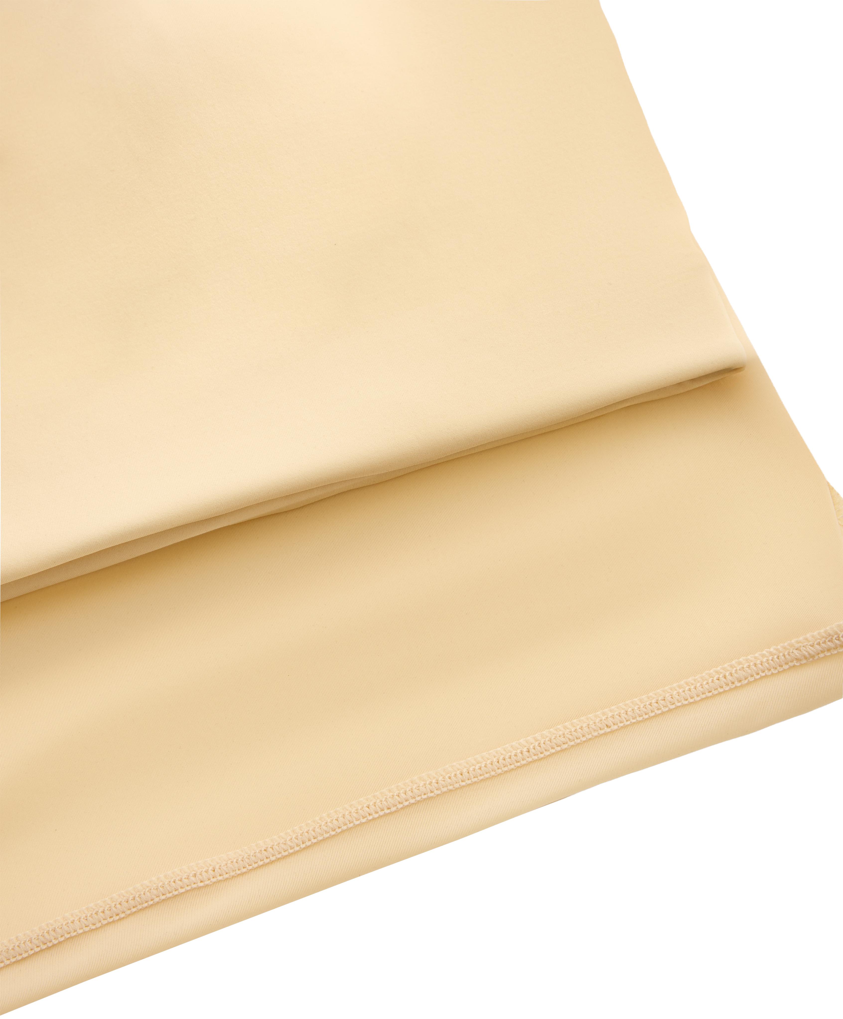 Short-sleeved sheer tank top — VANILLA