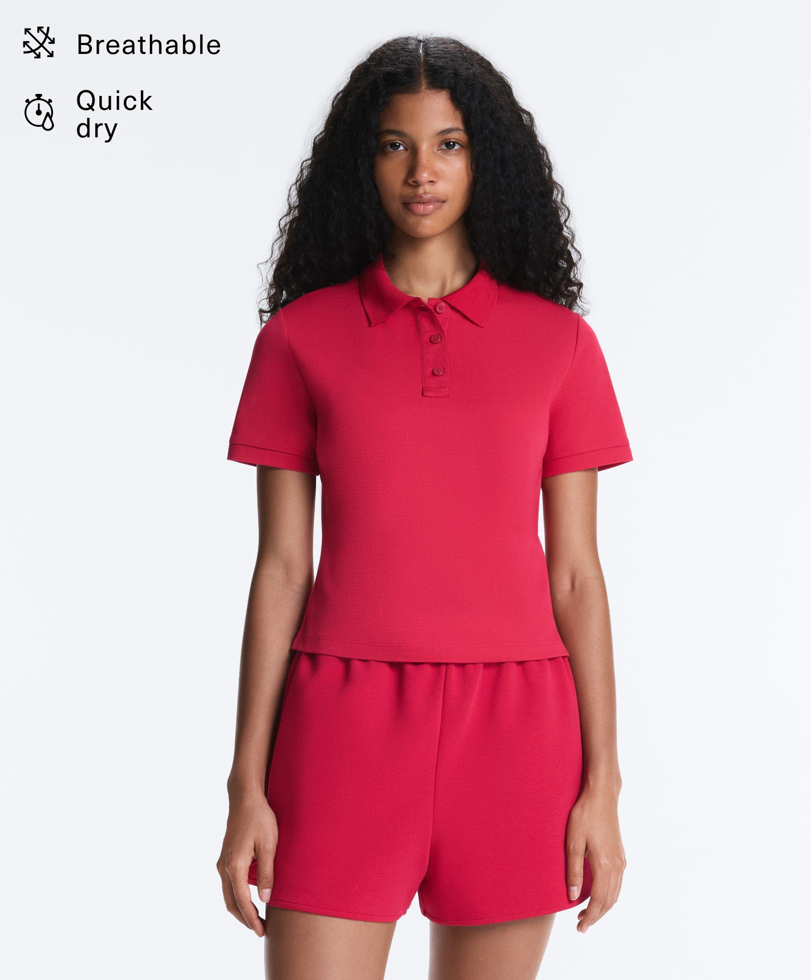 Slim fit piqué short sleeve polo shirt Slim fit piqué short sleeve polo shirt