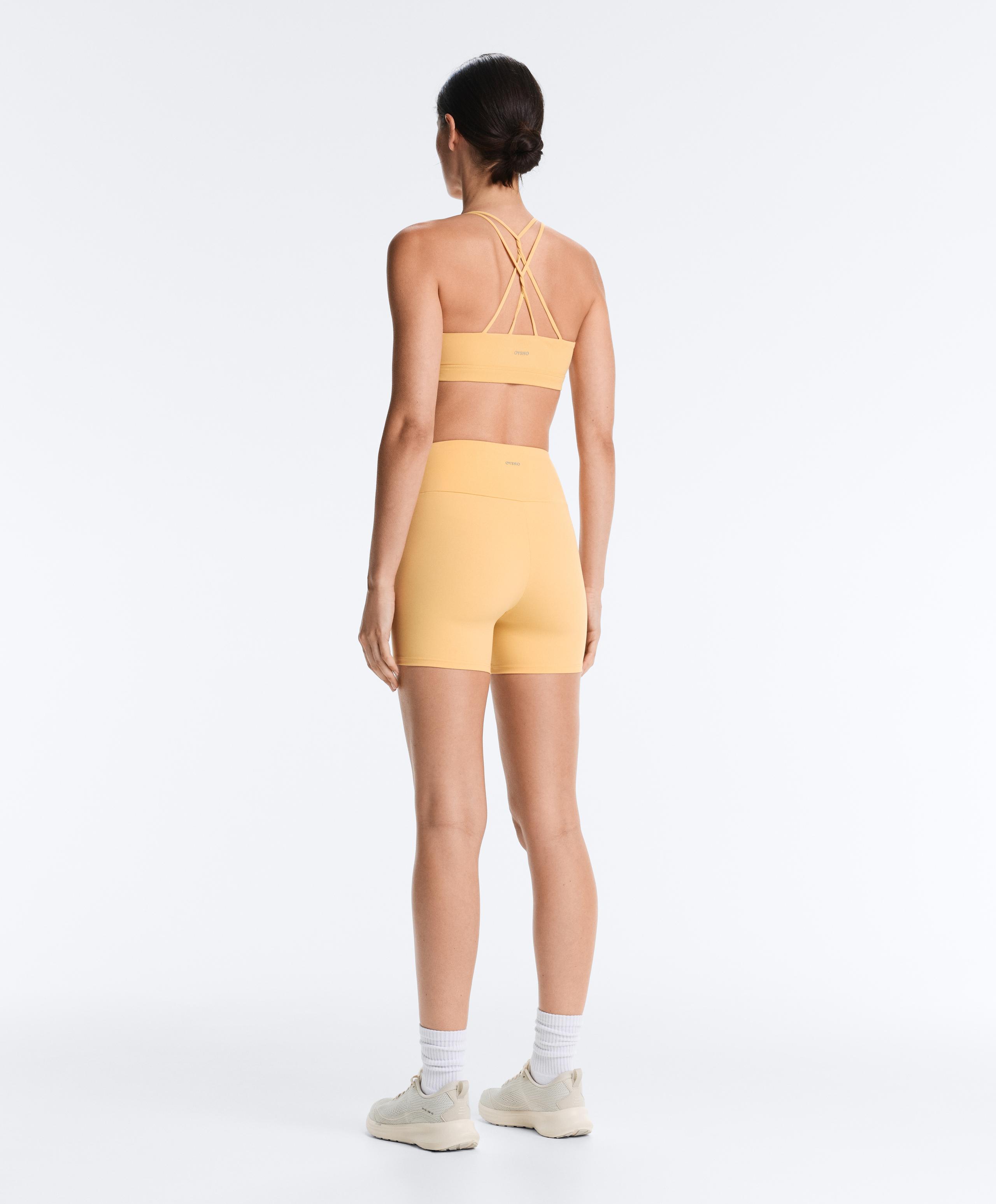 Comfortlux high-waisted 10cm hot pants - BURNT YELLOW