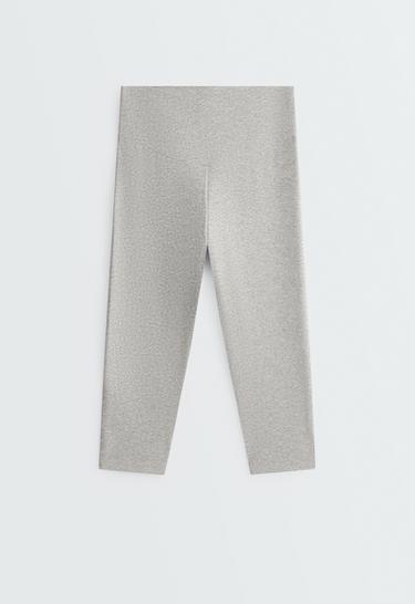 knee-length High rise Comfortlux 40cm marl leggings — GREY MELANGE 7