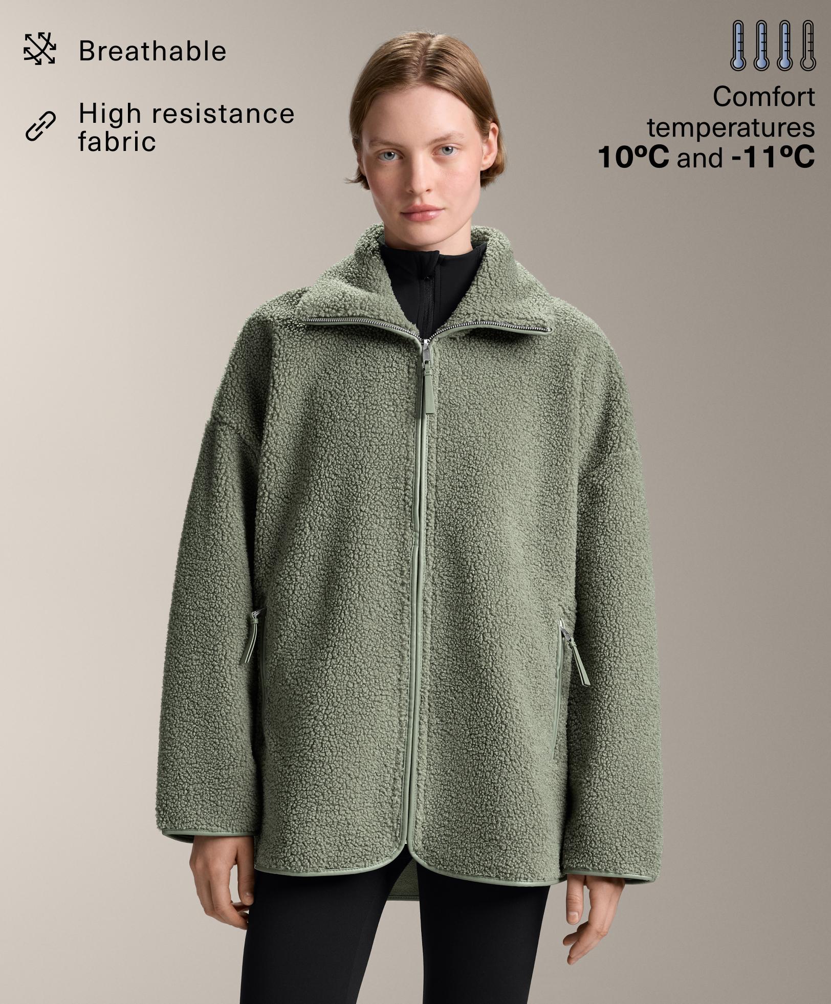 Oversize suni yün ceket
