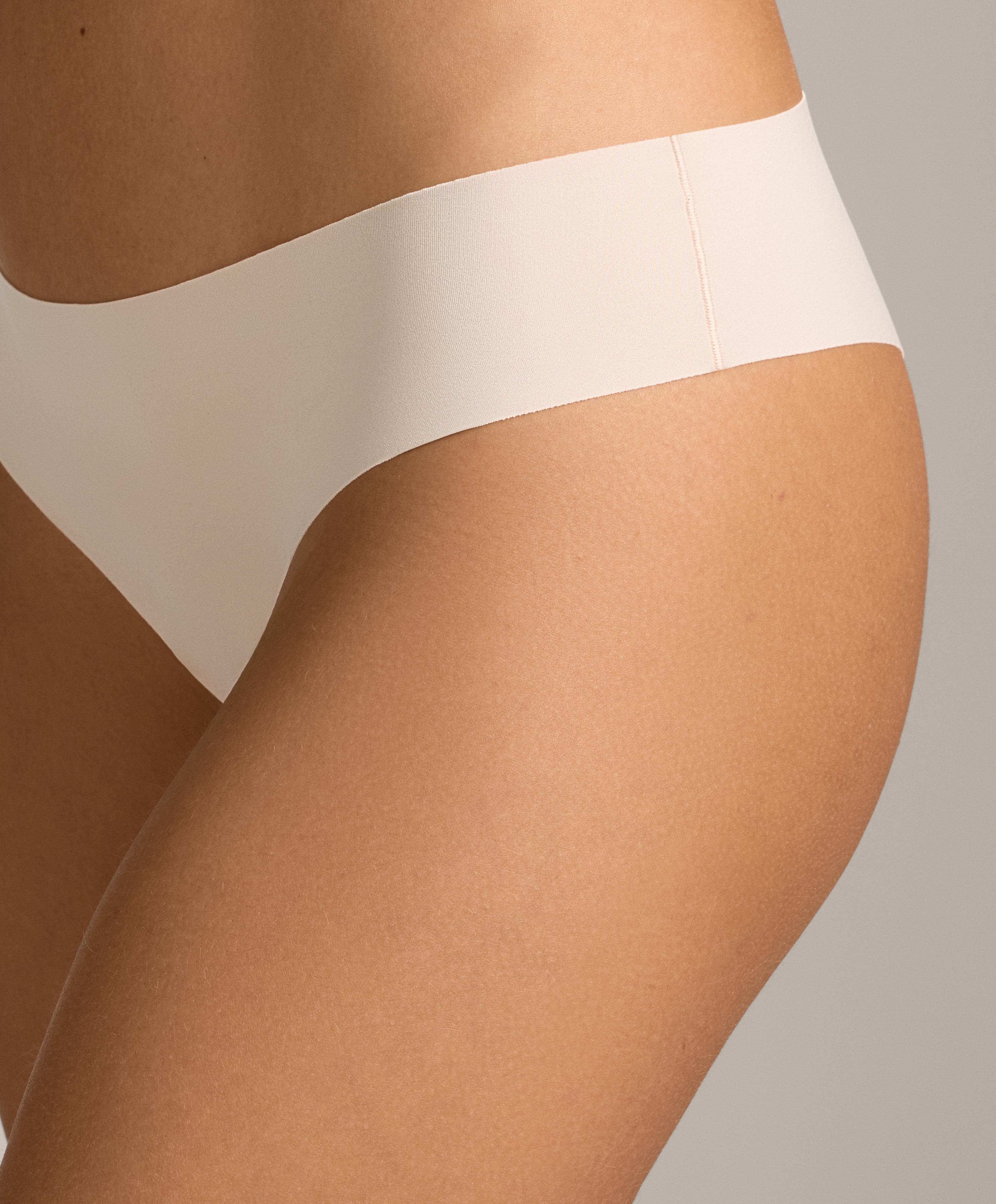 5 PANTONE™ polyamide blend invisible Brazilian briefs — BEIGE