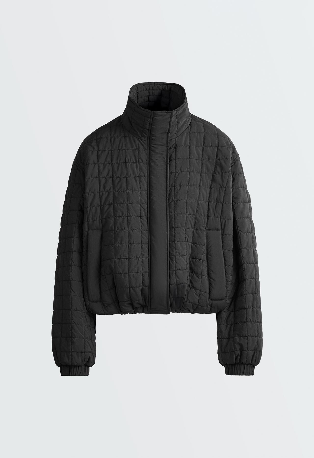 Short FELLEX® AEROGEL padded jacket — BLACK