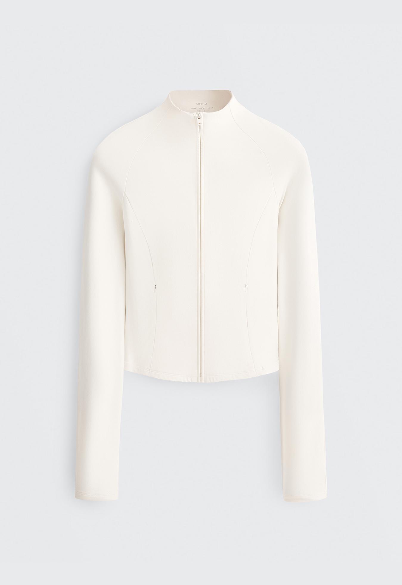 Light warm technical jacket — PALE ECRU
