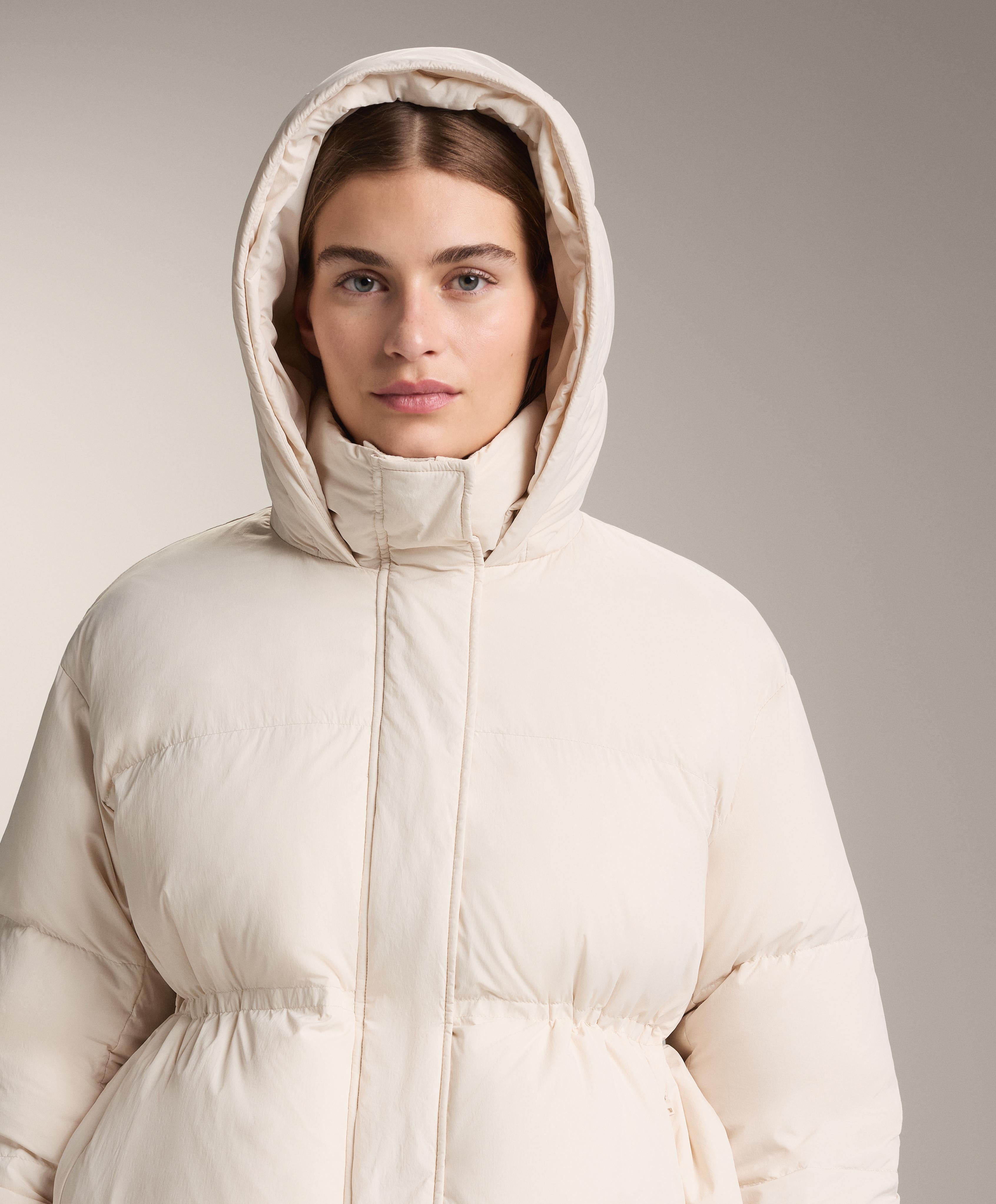 Short 100% down padded jacket — ECRU