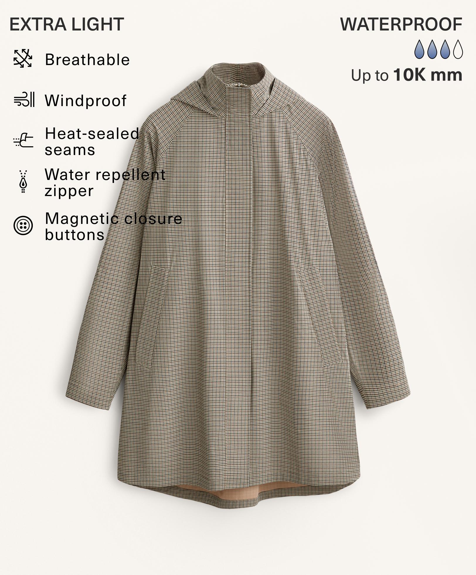 10K waterproof extra-lightweight midi layer jacket