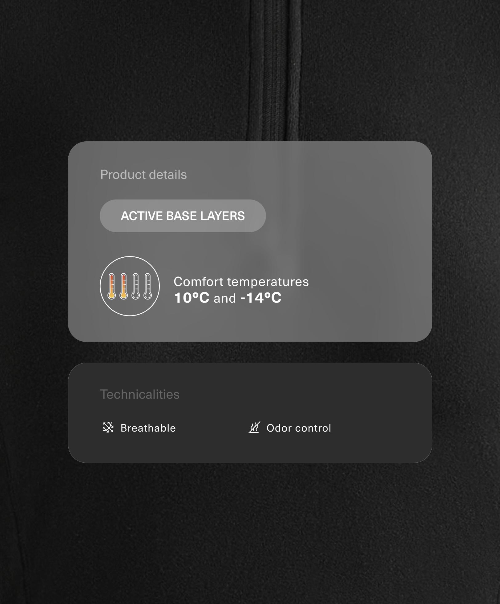 تيشيرت حراري بطبقة أساسية صوفية بسحاب نصفي - تنزيلات