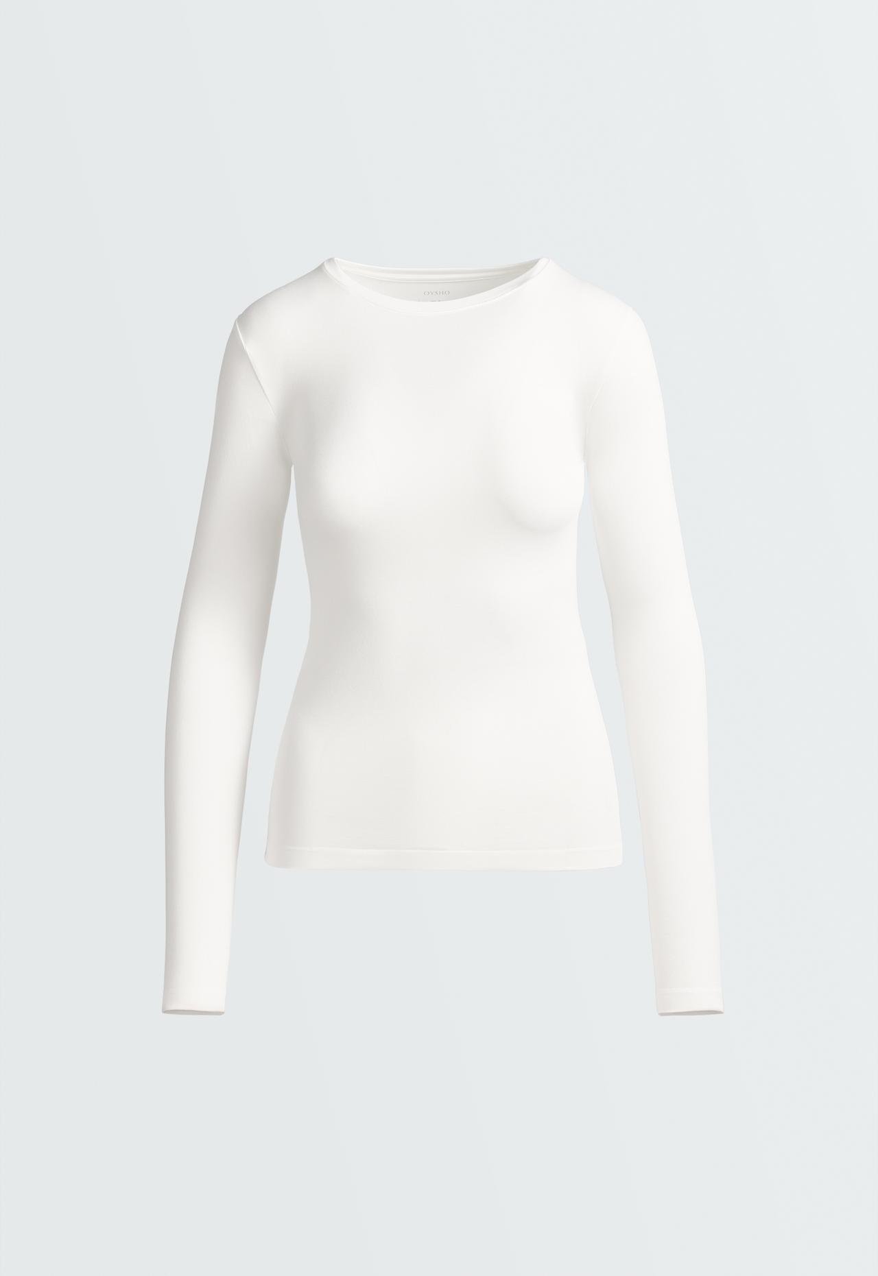 Seamless base layers T-shirt — WHITE