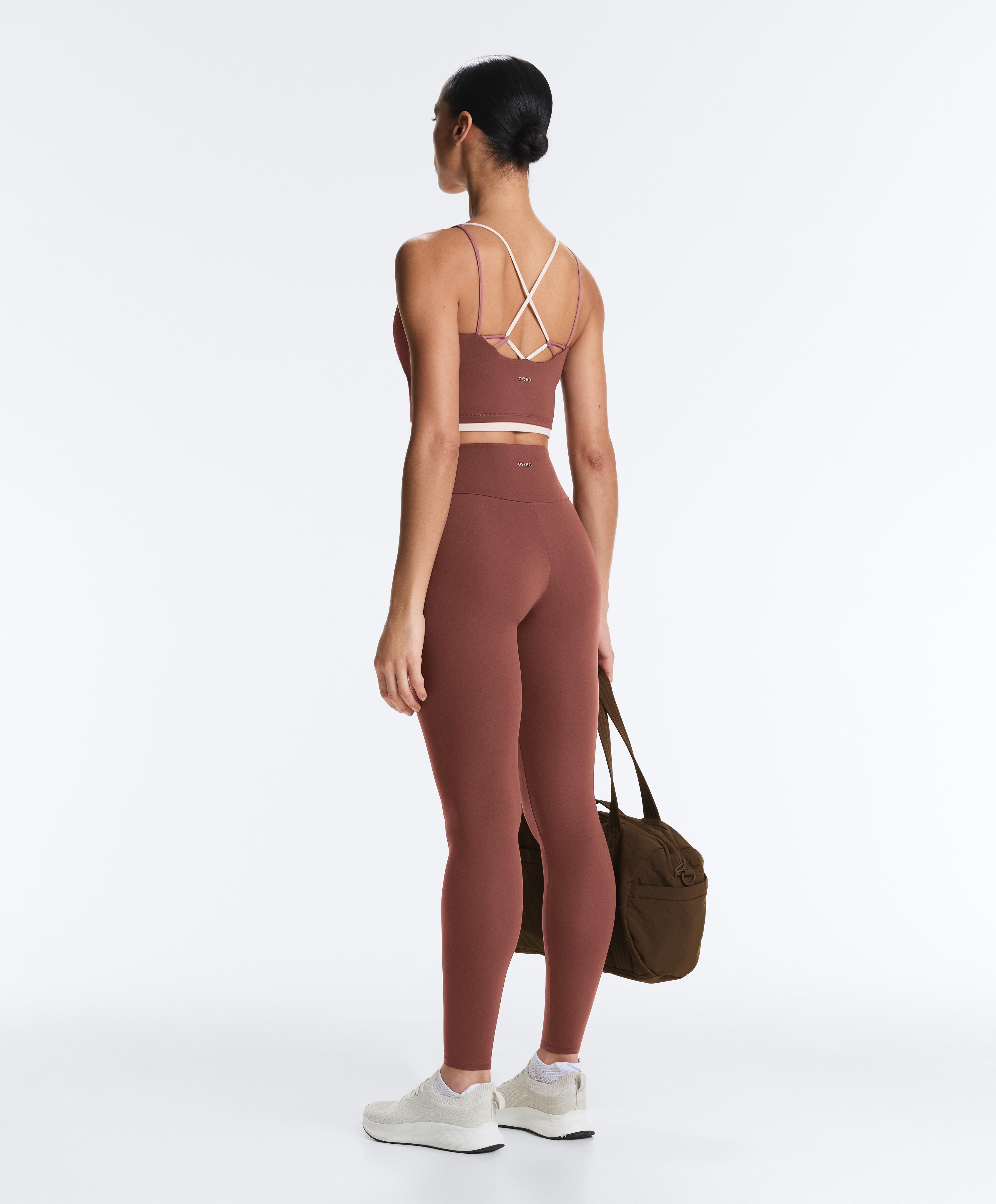 Comfortlux block tank top — MAHOGANY