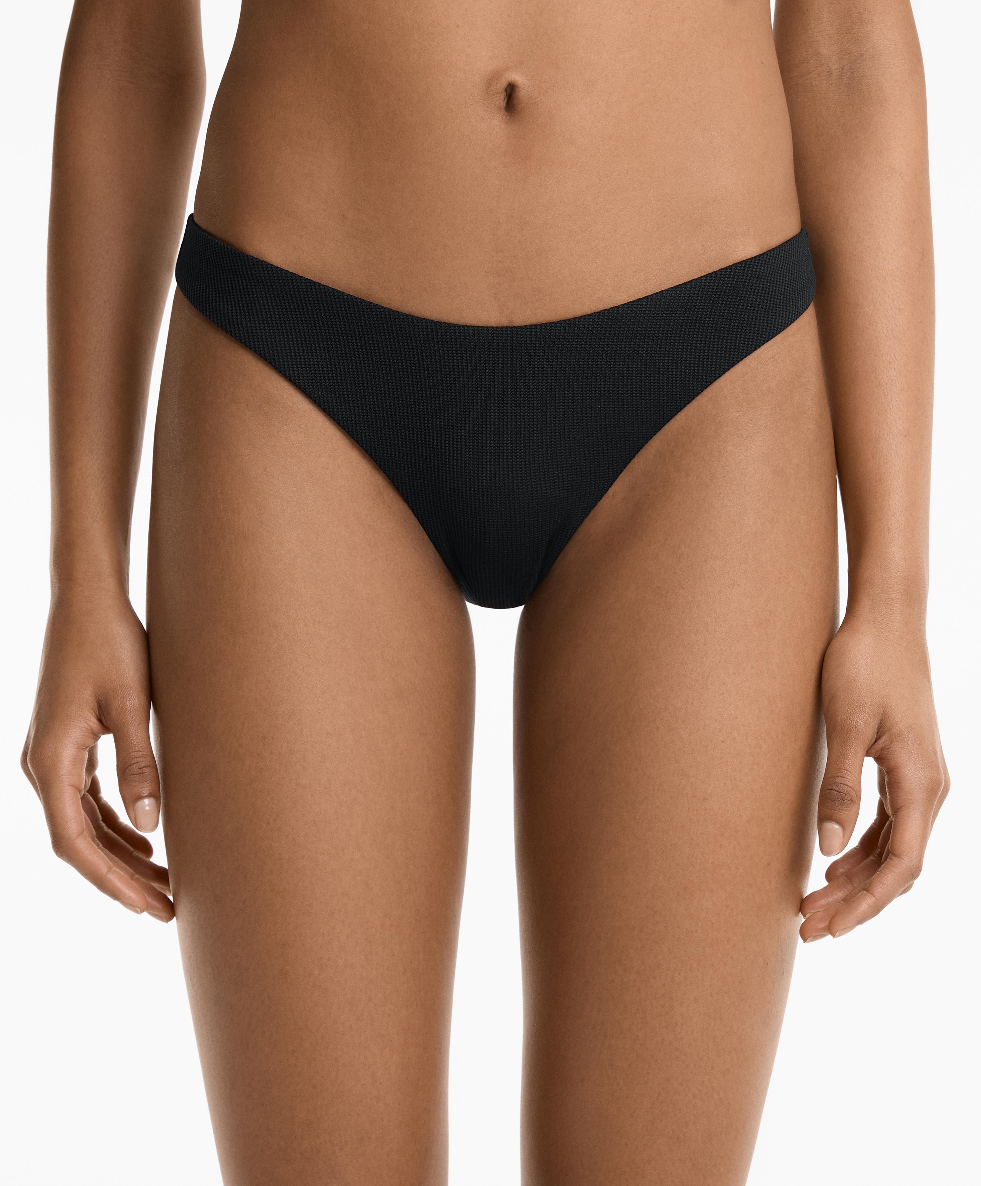 U-cut piqué medium-coverage bikini bottoms U-cut piqué medium-coverage bikini bottoms