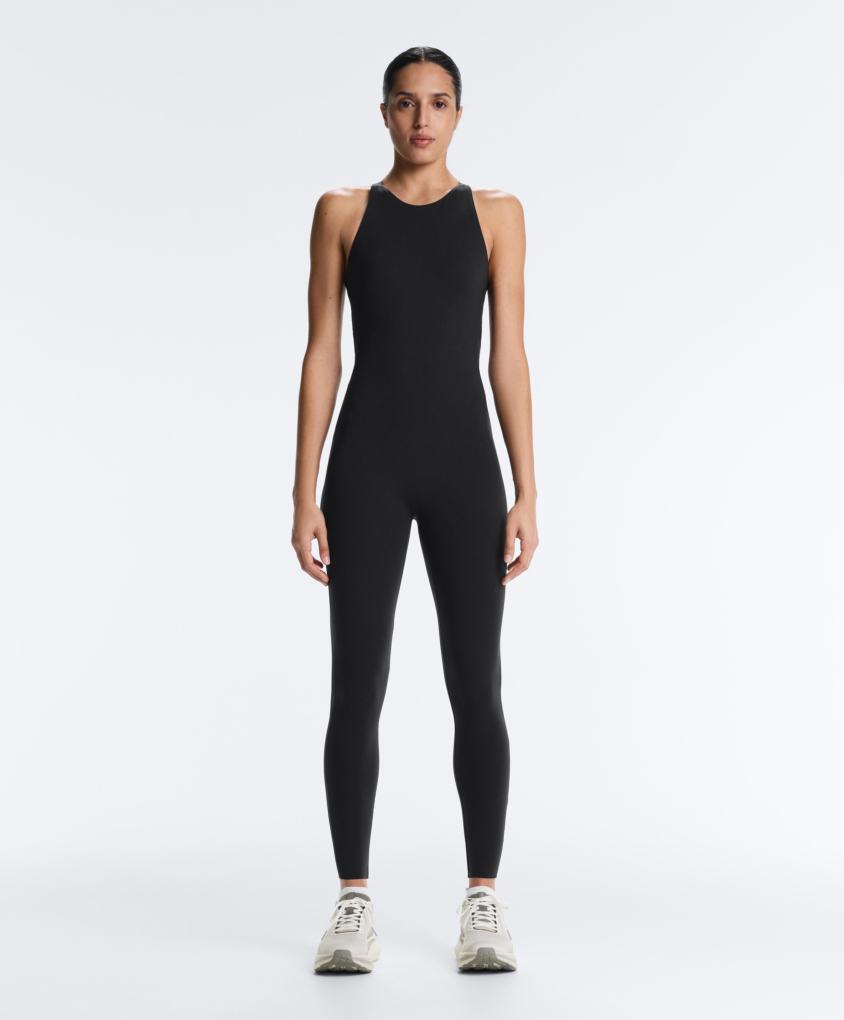 Long Compressive halterneck jumpsuit