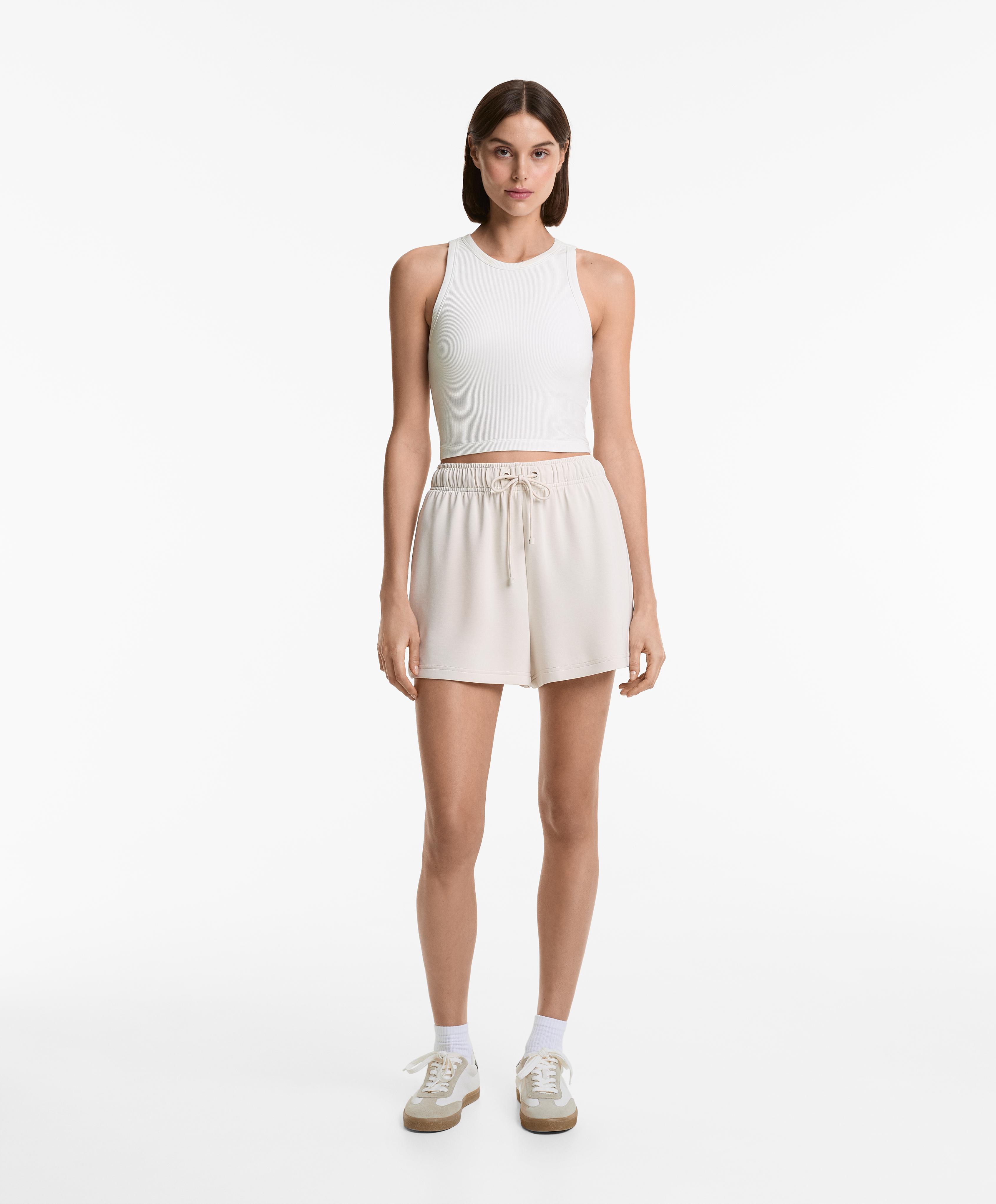 Dlhý tank top rib modal zmes Dlhý tank top rib modal zmes