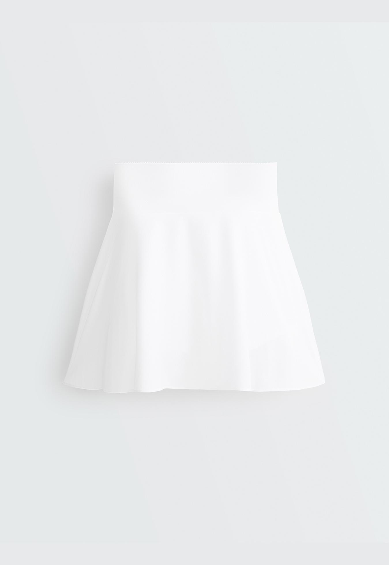 High rise Compressive skirt — WHITE