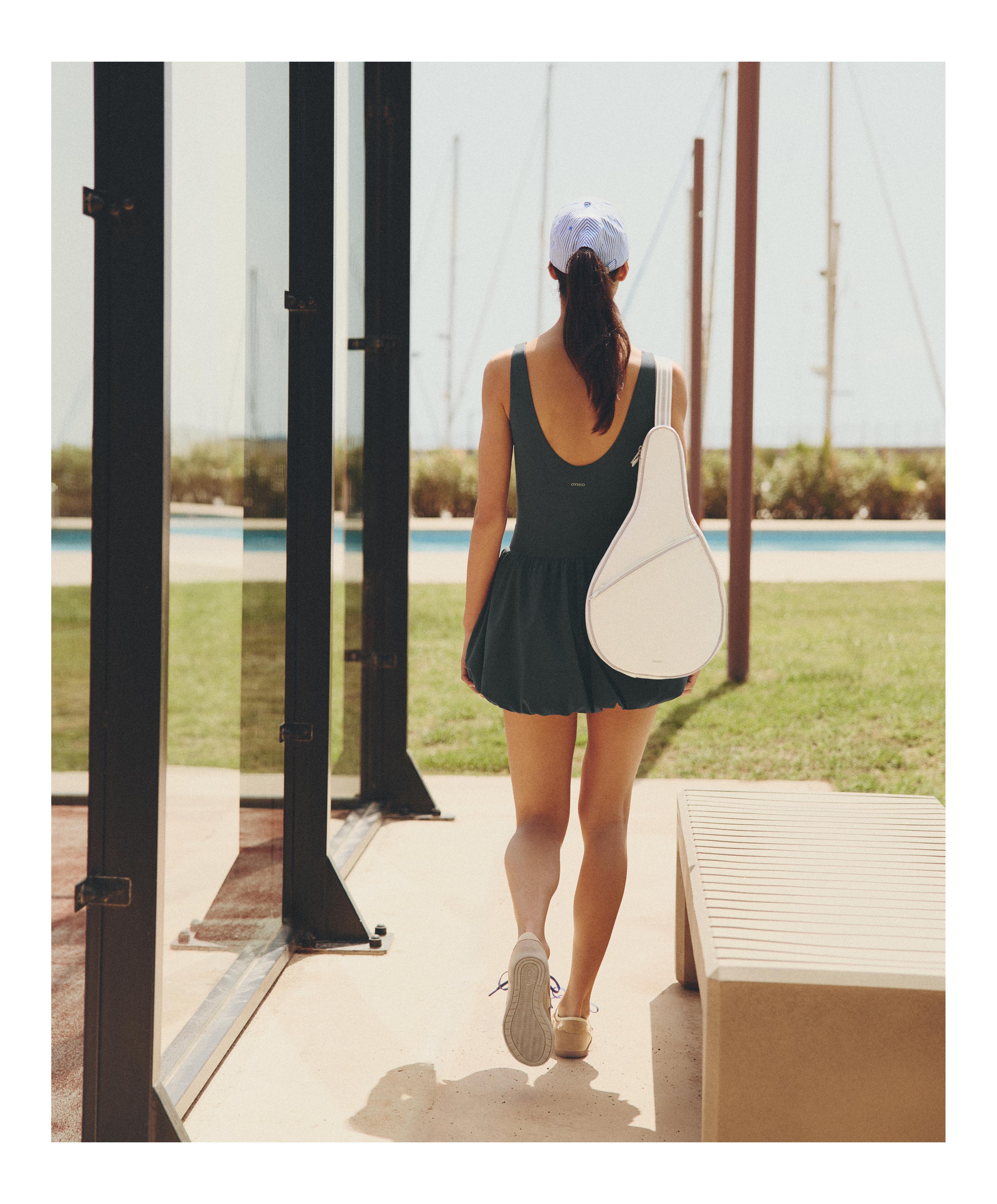Padel racket cover — PALE ECRU