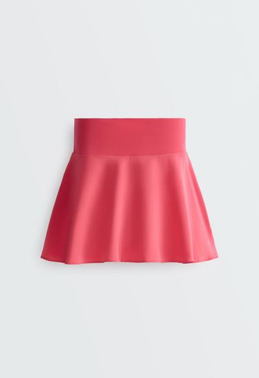 High rise Compressive skirt — WASHED RED 9