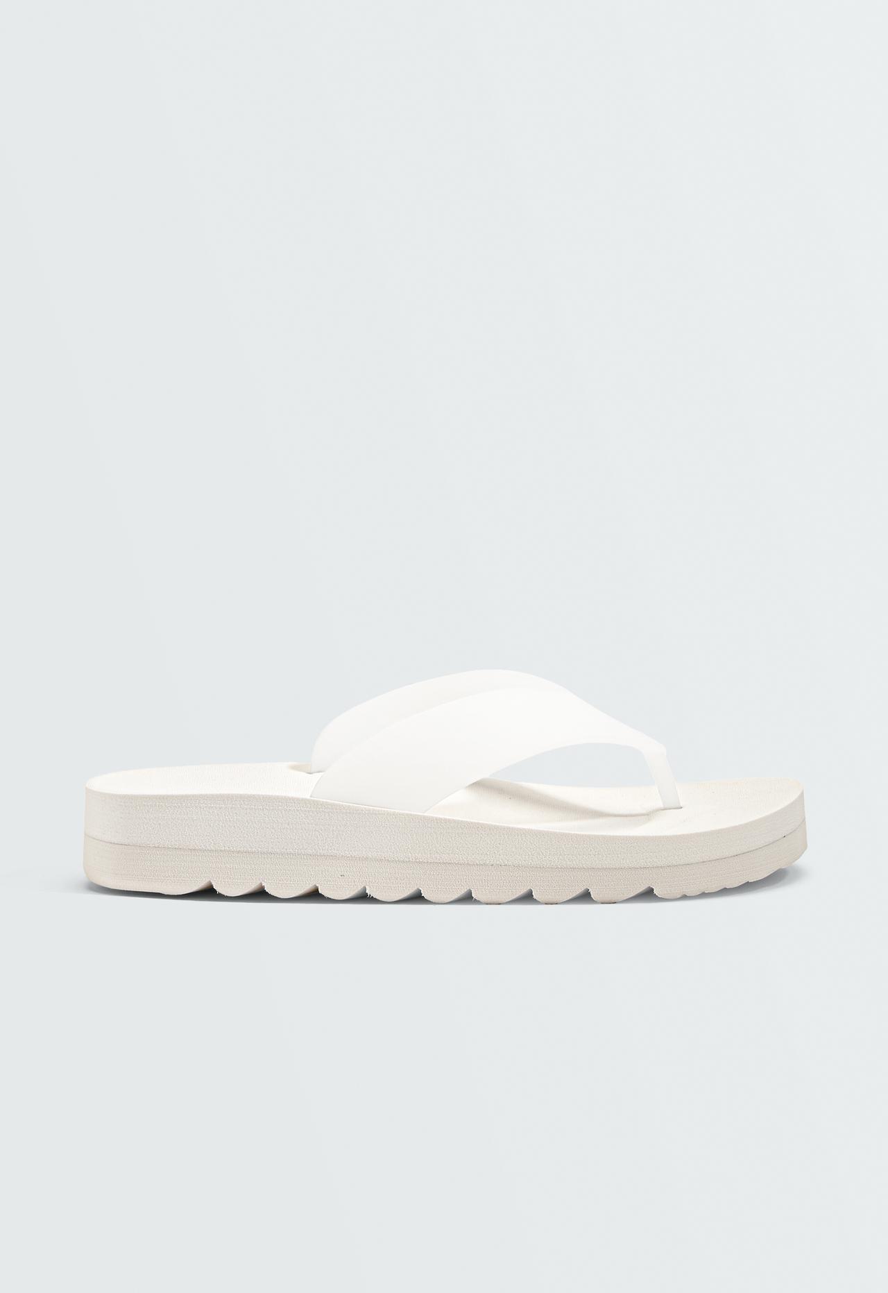 Platform beachwear sandals — WHITE