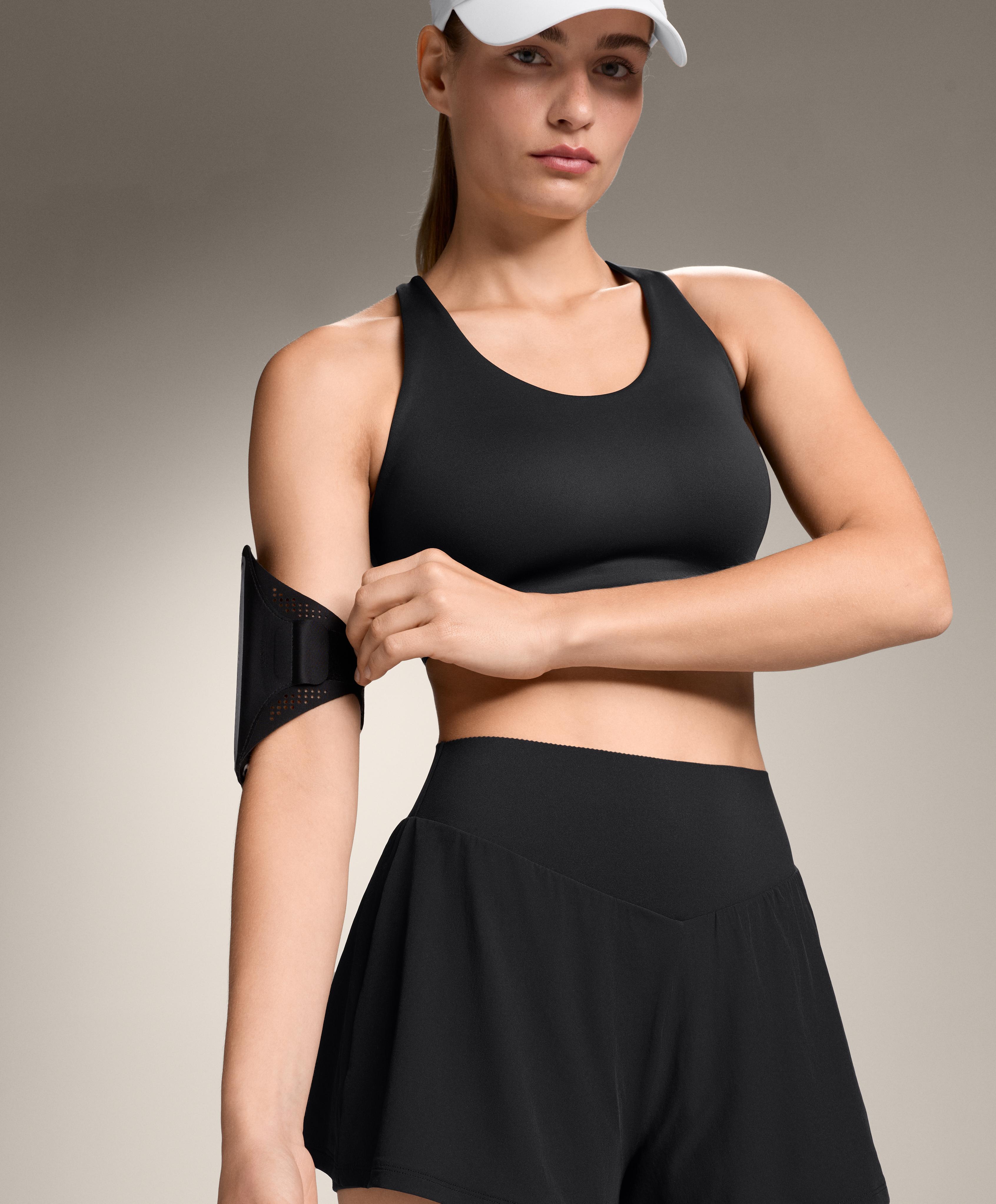 2-in-1 Compressive shorts with pocket — BLACK