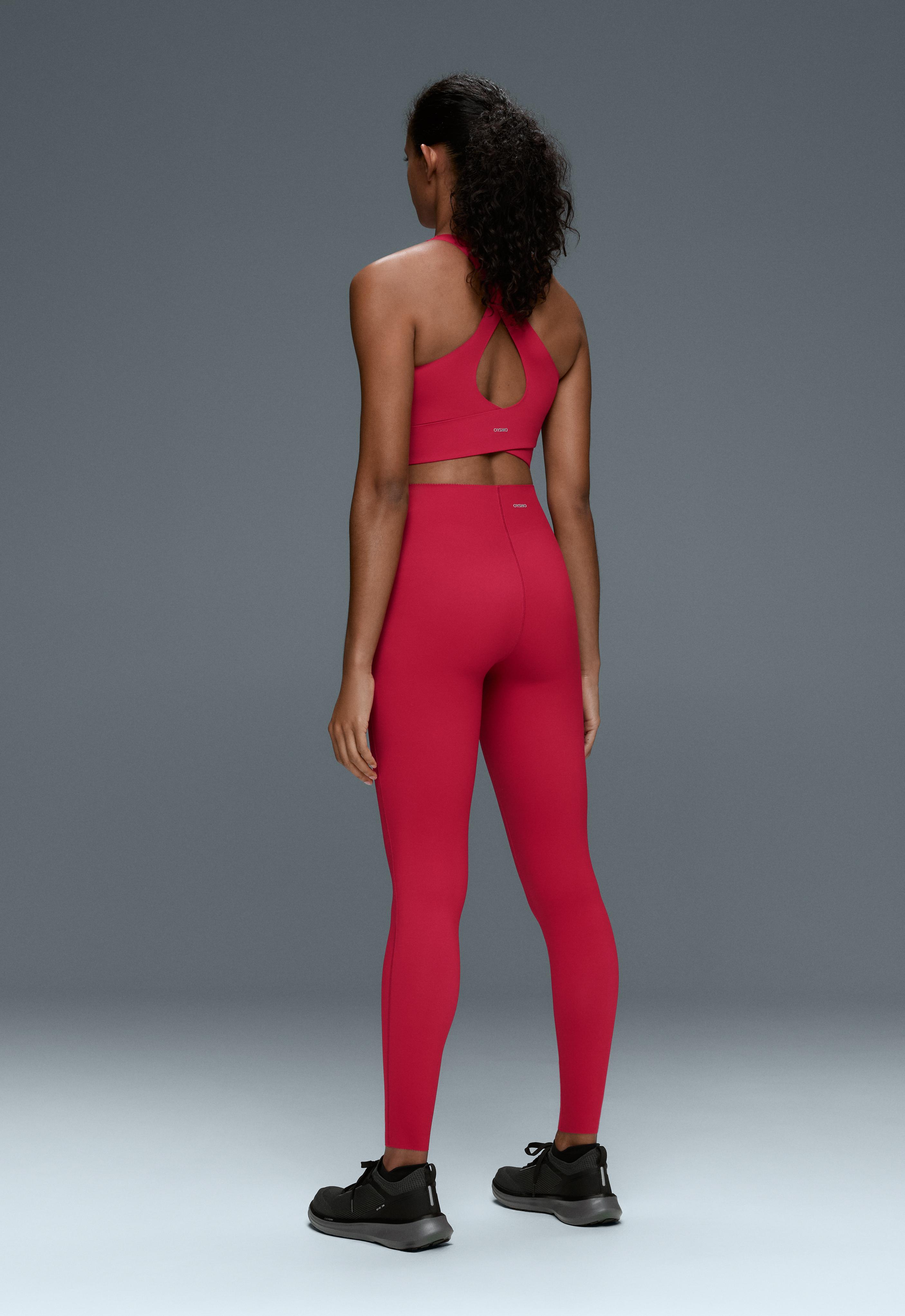 Light Touch crossover back tank top — RED