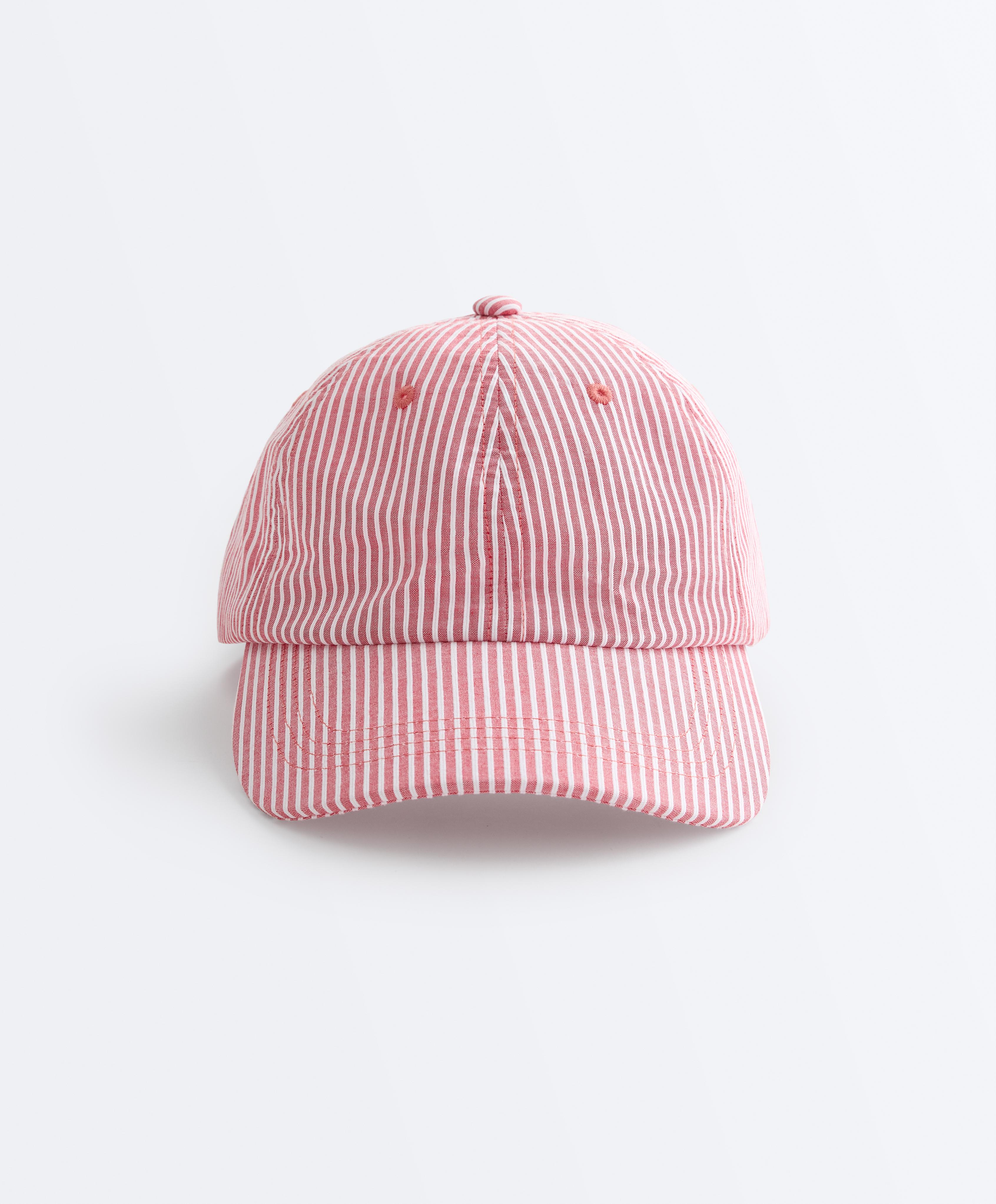 100% cotton striped cap 100% cotton striped cap