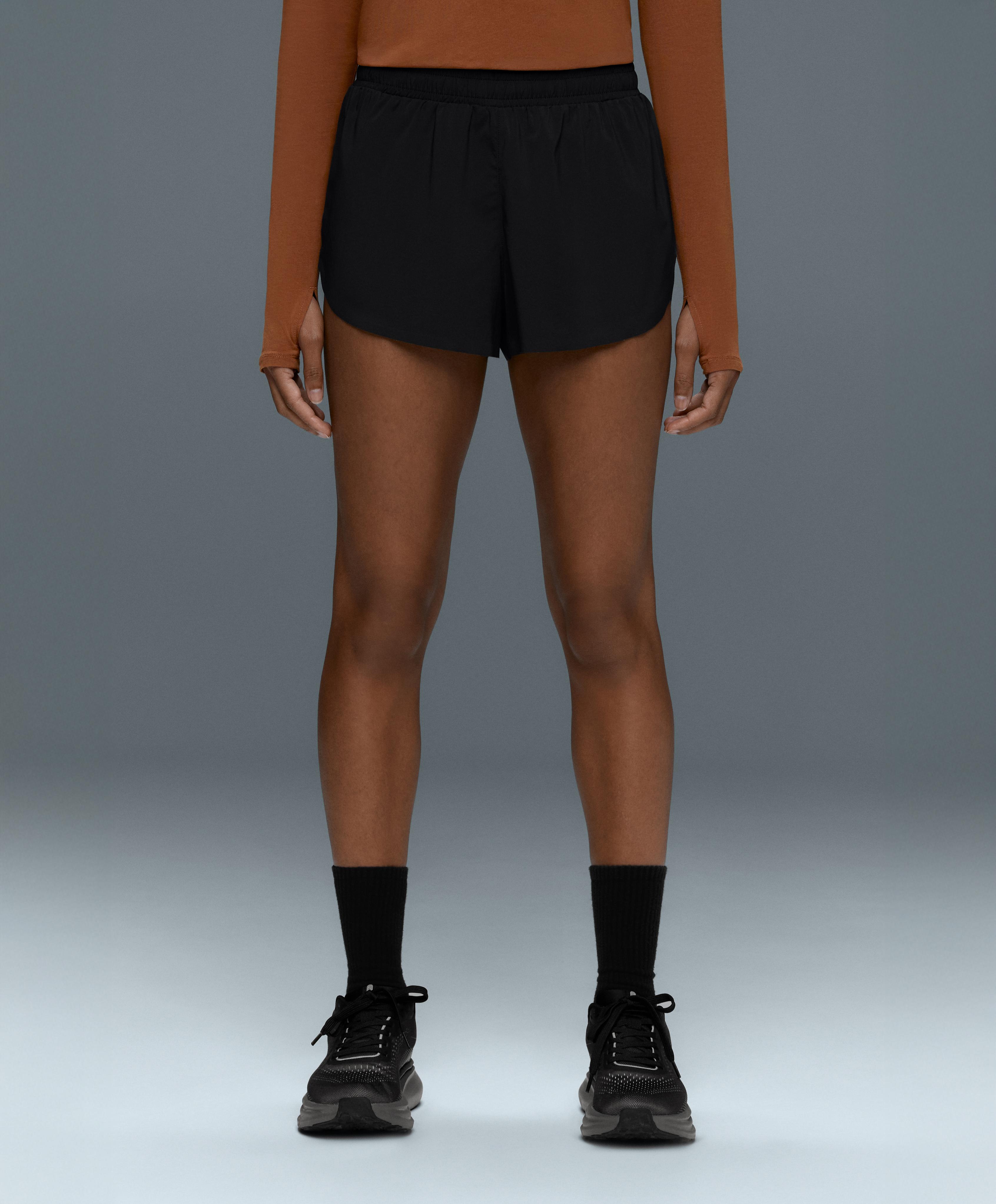 6cm low-rise technical shorts — BLACK