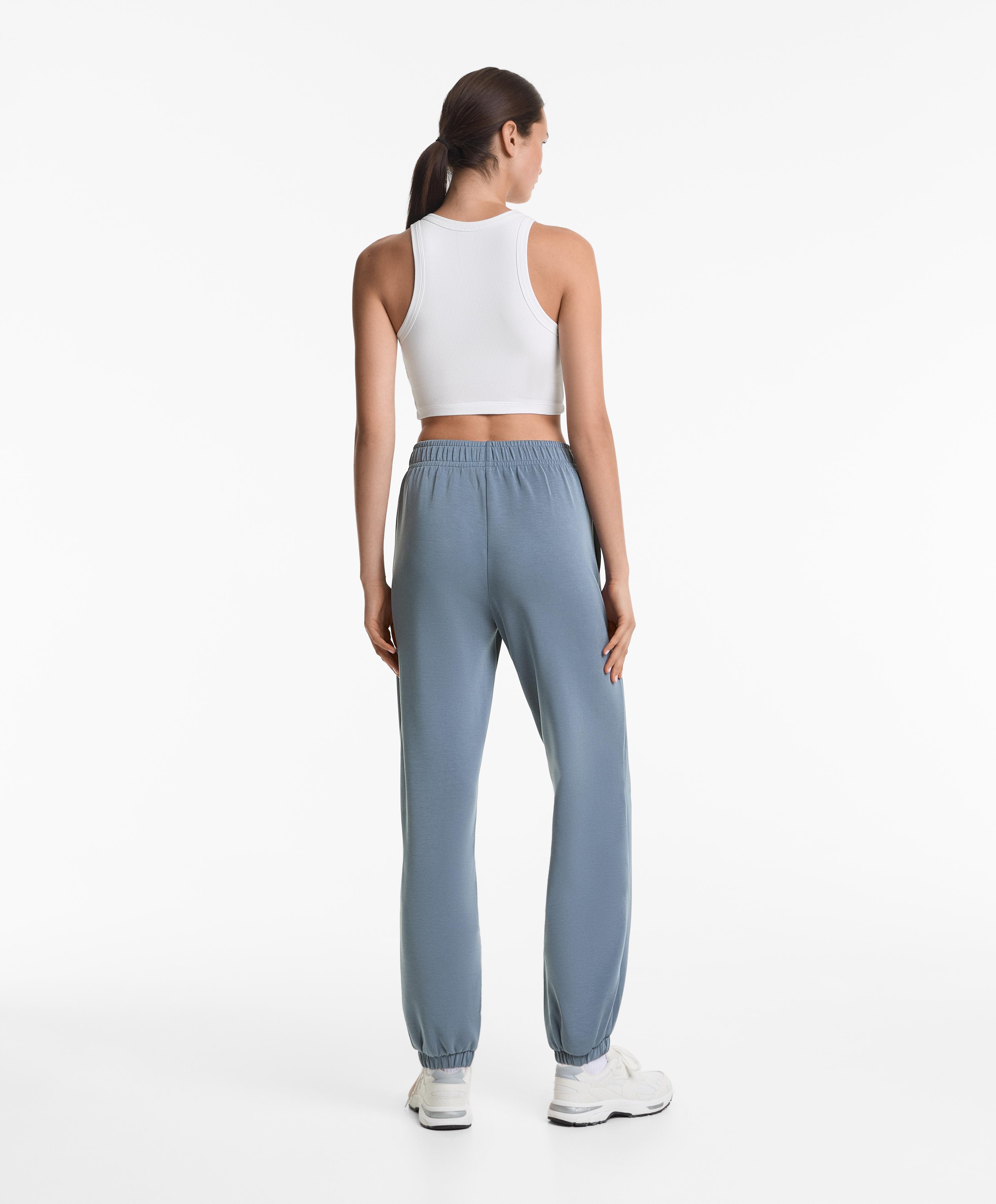 Brushed joggers with modal