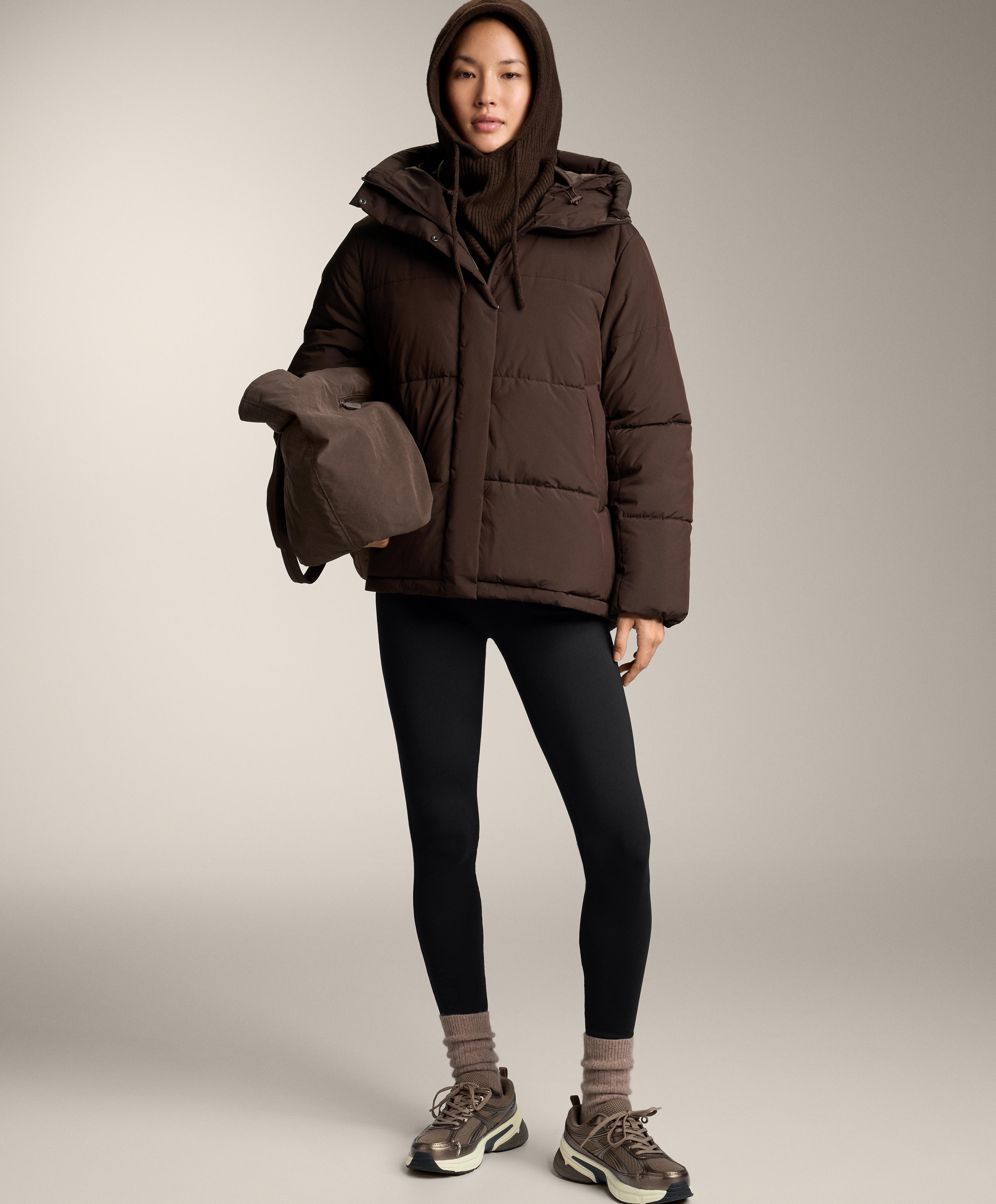 Primaloft® water-repellent padded jacket — DARK REDDISH‑BROWN