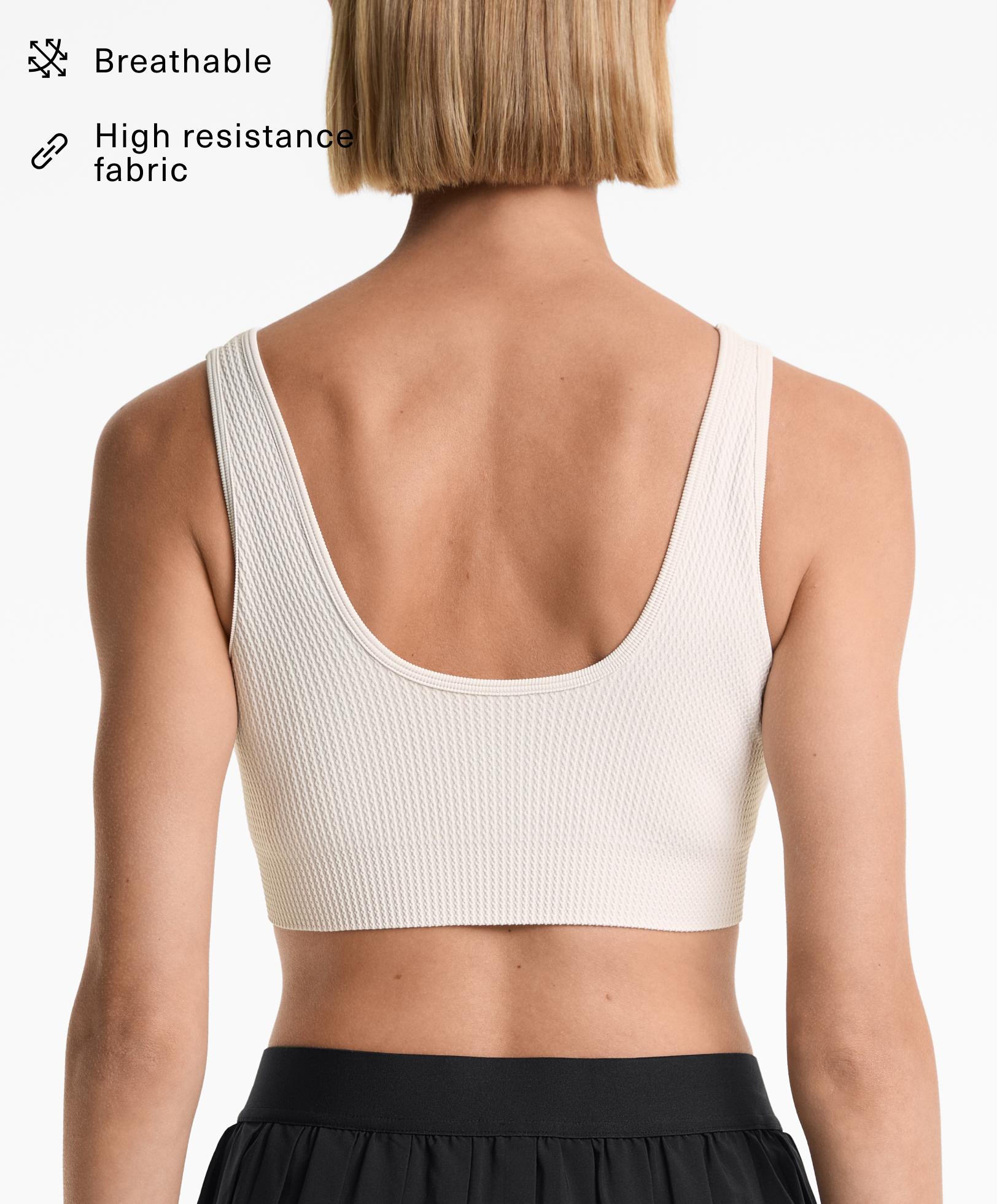 Brasier deportivo seamless con estructura