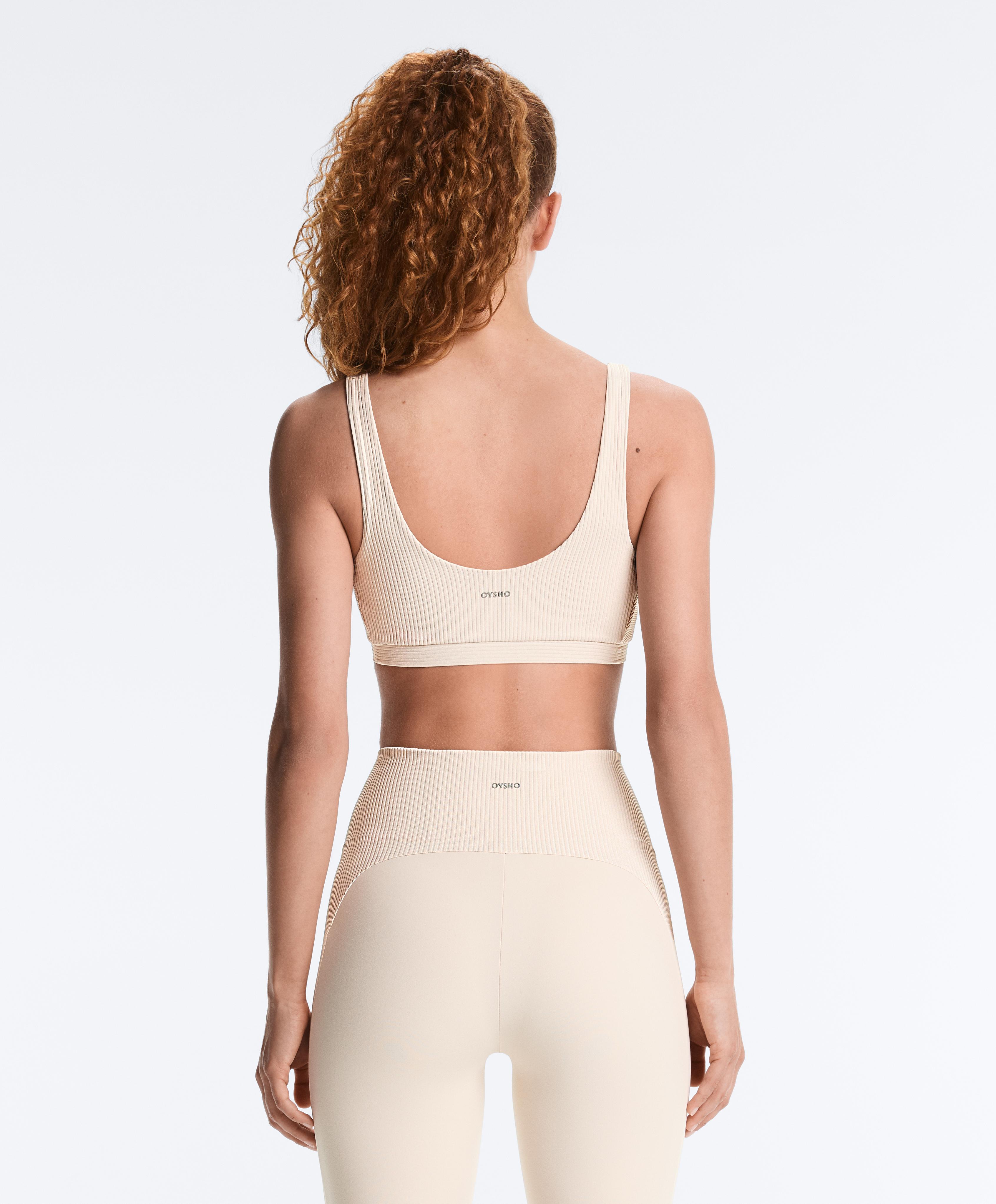 Rib Comfortlux top — PALE BEIGE
