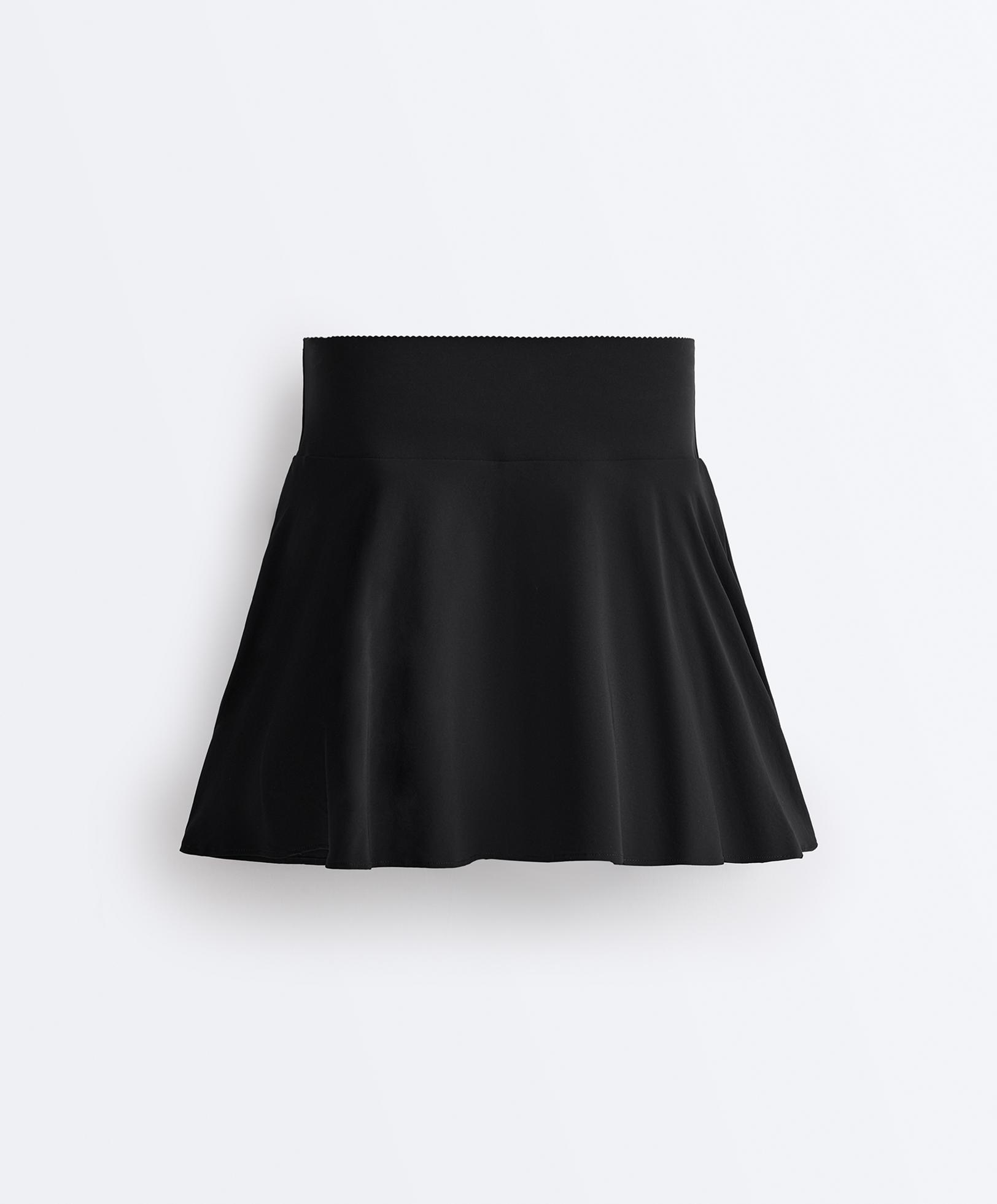 High rise Compressive skirt — BLACK