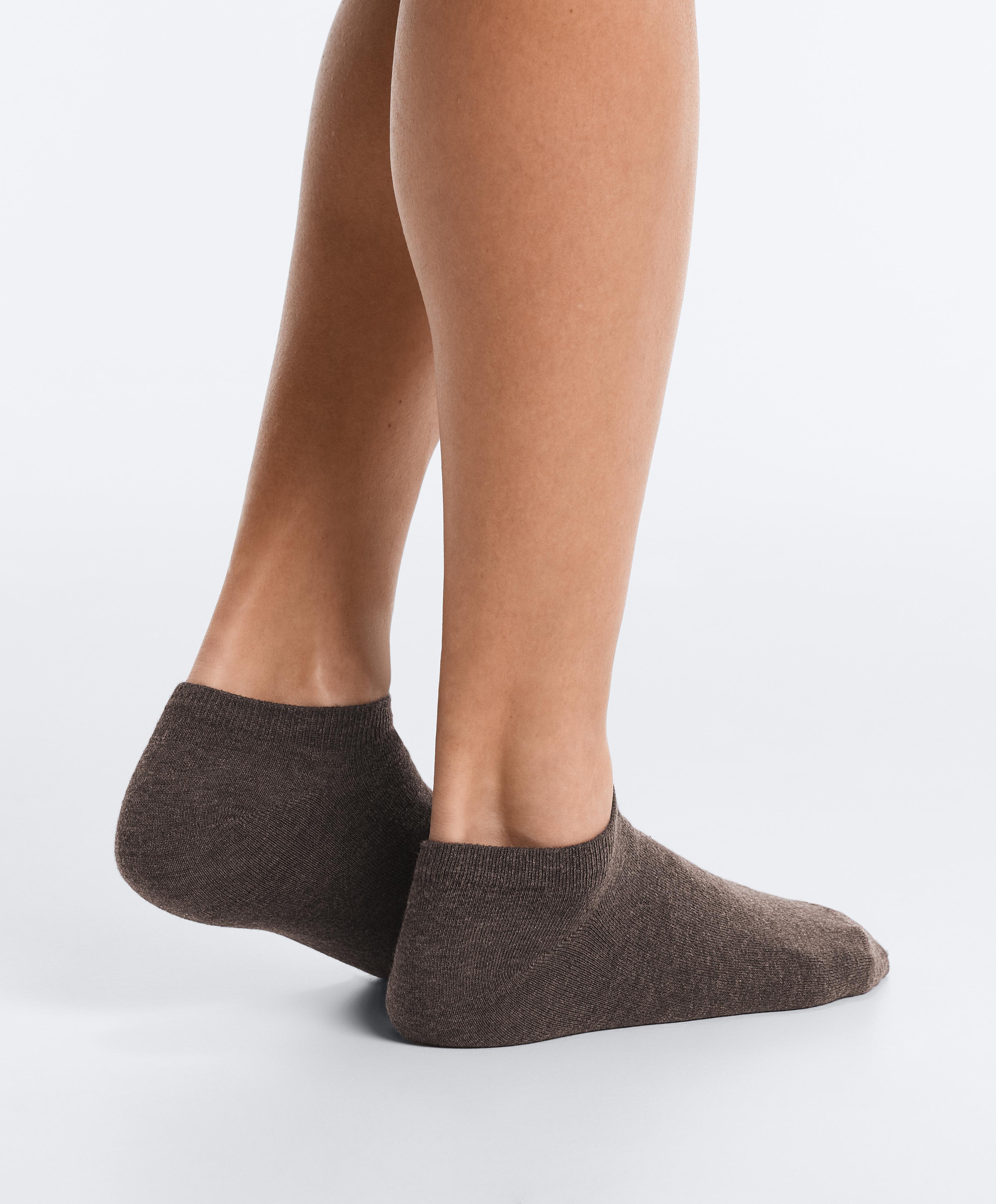 5 pairs of cotton blend sneaker socks — VINTAGE PINK
