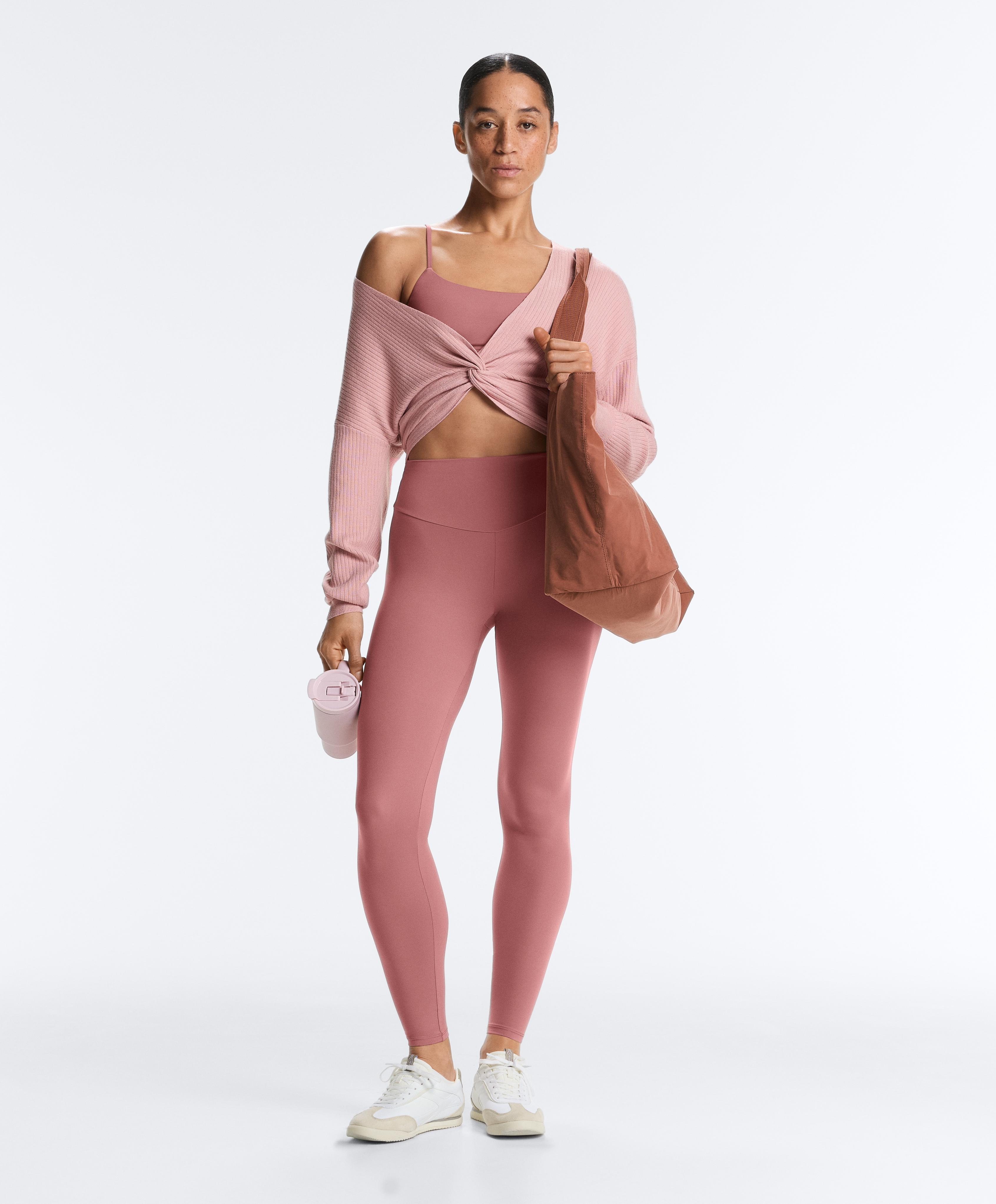 Twist knit jumper — NUDE PINK