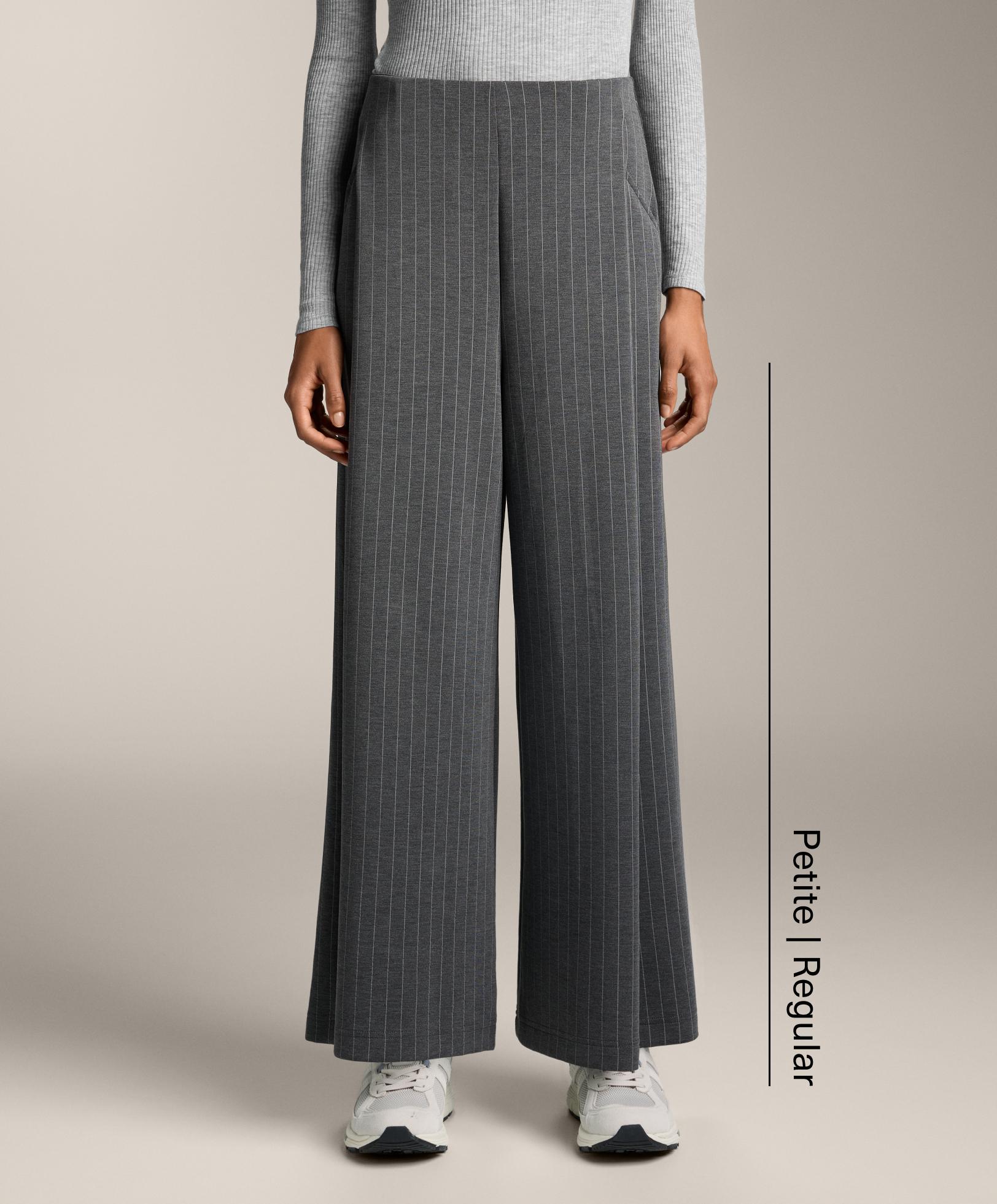 Weite Hose mit Streifen und weichem Modal Weite Hose mit Streifen und weichem Modal