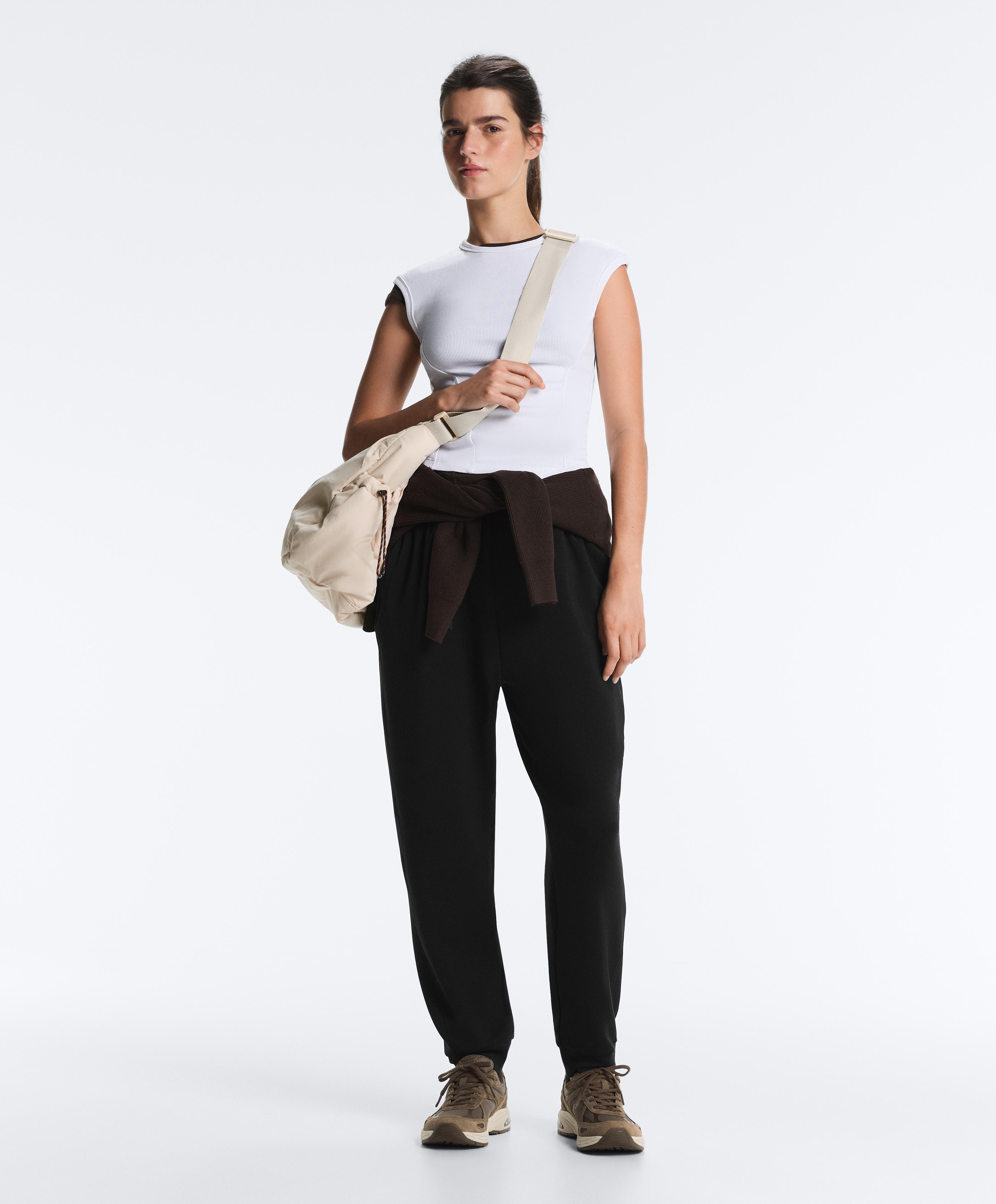 Joggers with modal — BLACK