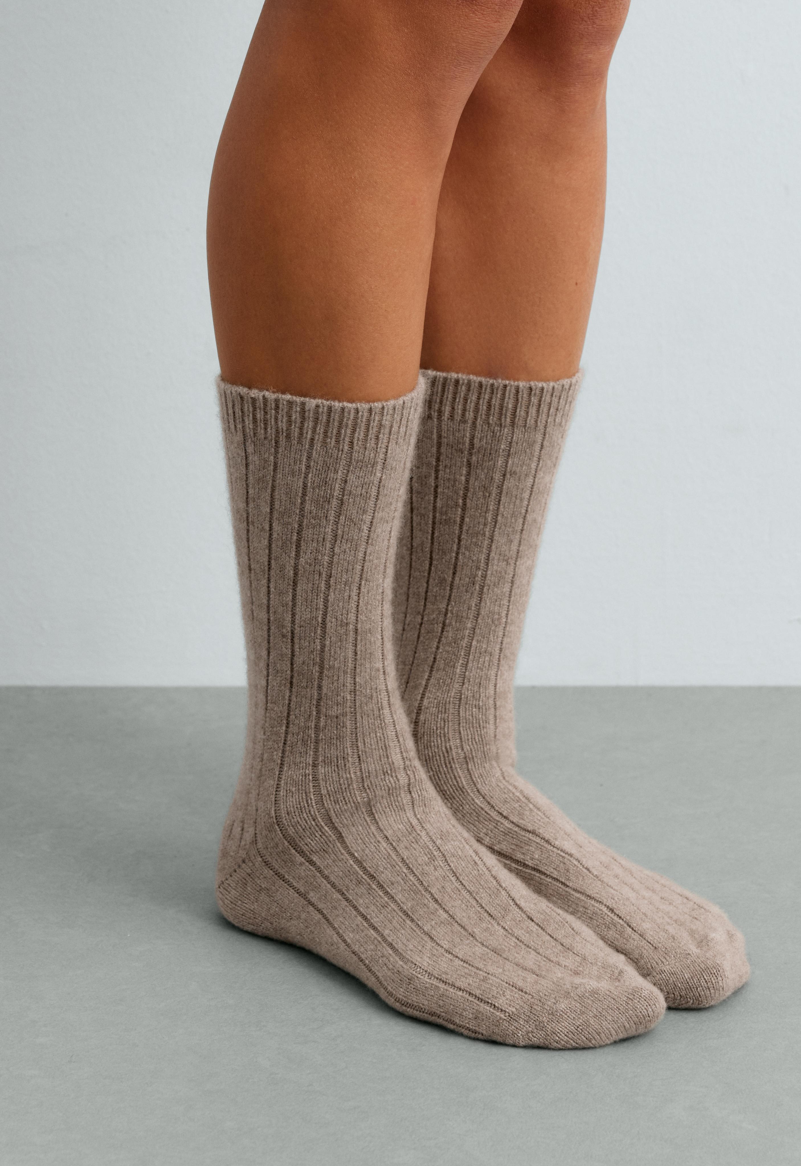 75% cashmere socks — PALE TAN