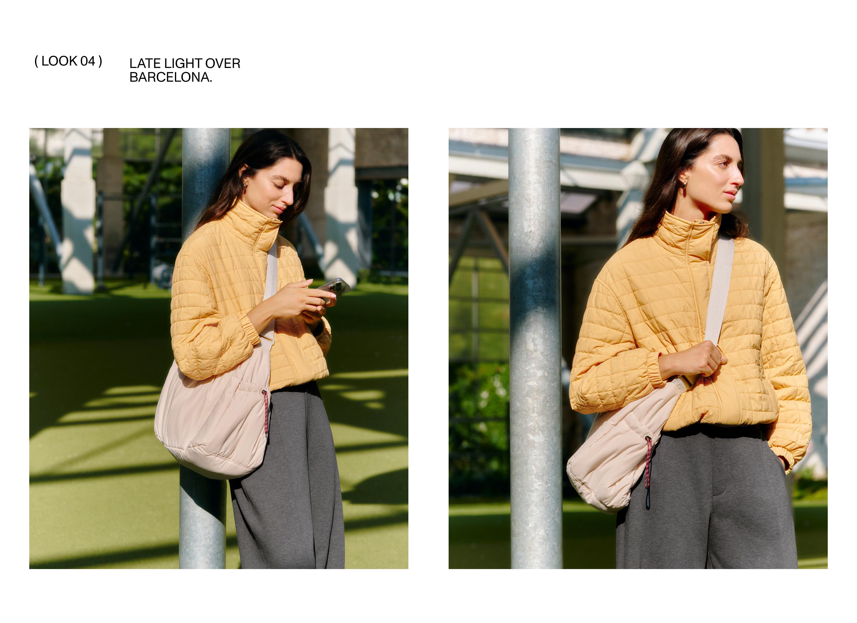 Short FELLEX® AEROGEL padded jacket — OCHRE