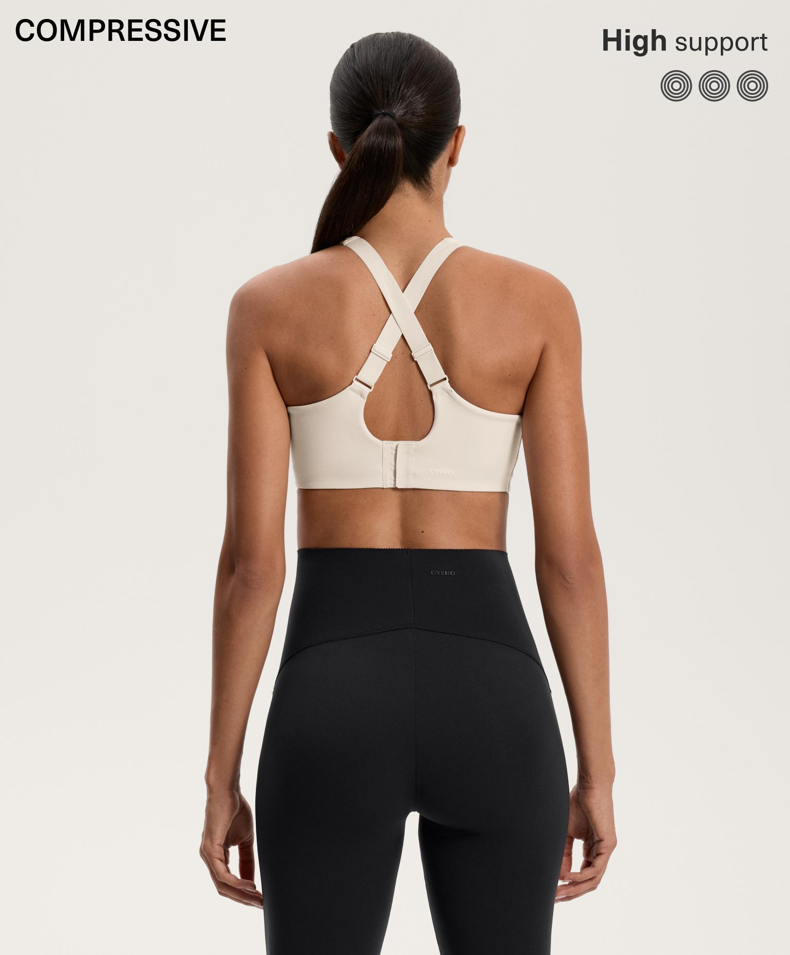 חזיית ספורט Compressive גב מוצלב, אחיזה גבוהה
