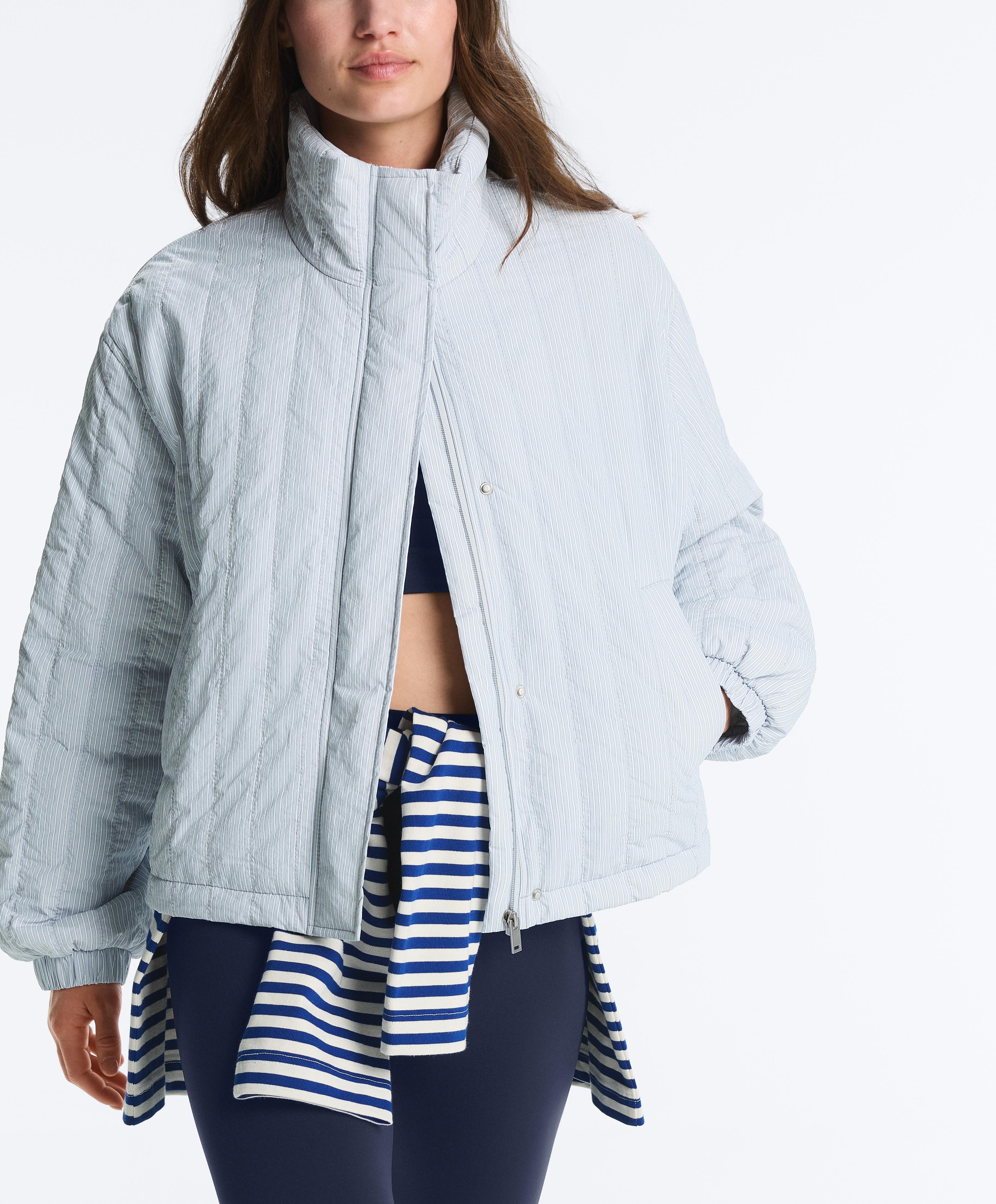 FELLEX® AEROGEL short padded jacket — BLUE-GREY