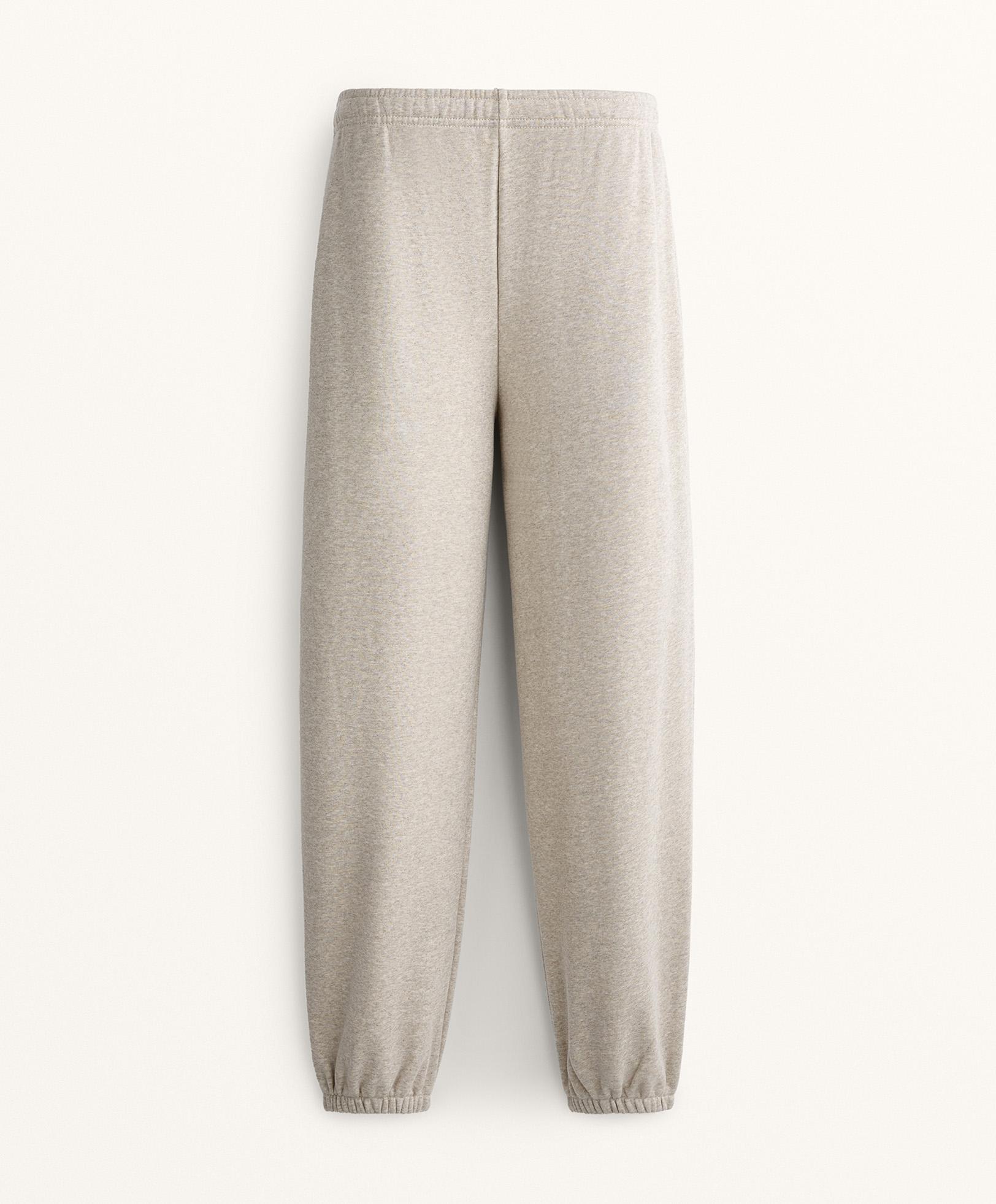 Relaxed fit cotton jogger trousers — BEIGE