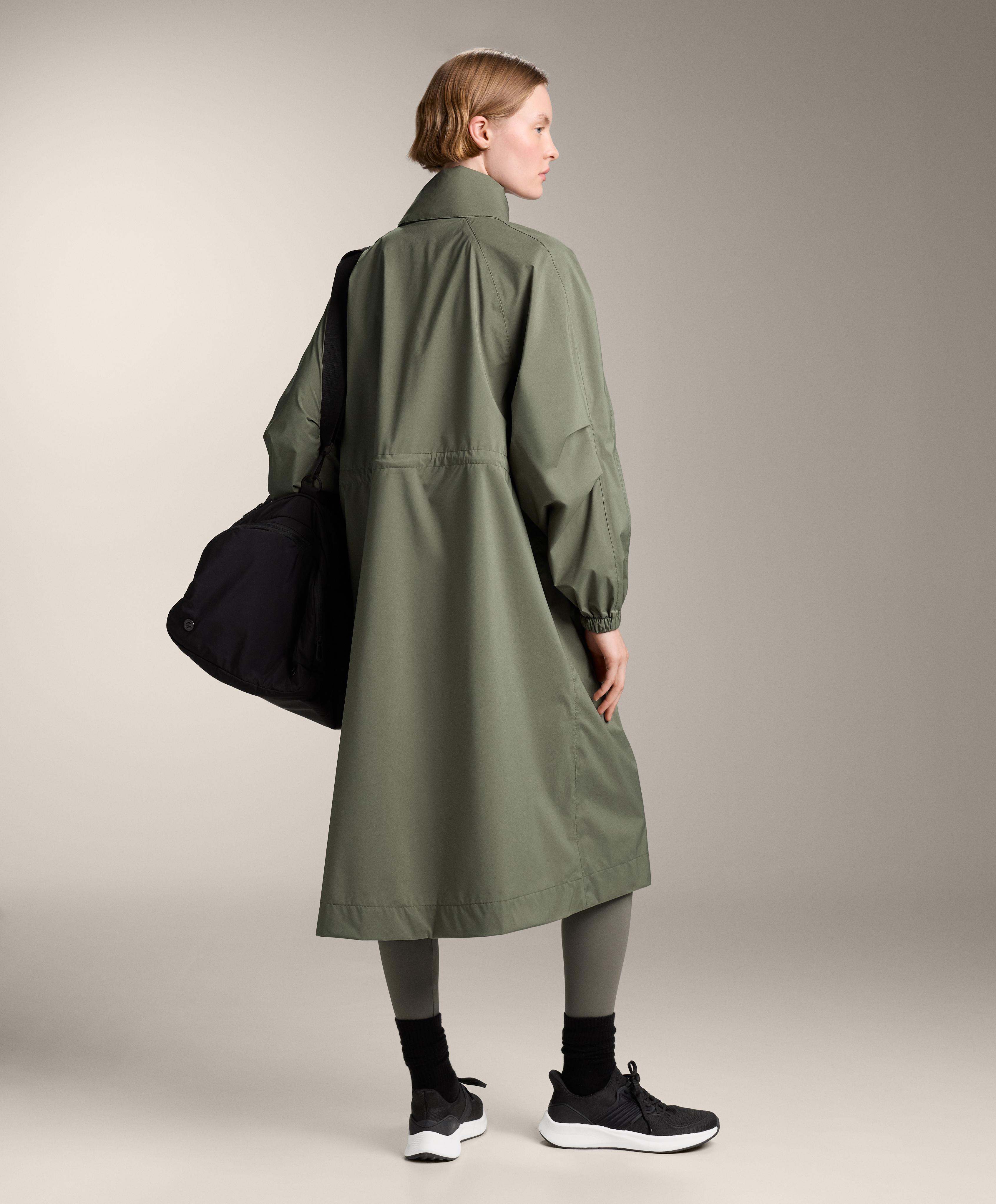 Long packable super extra lightweight 10k waterproof jacket