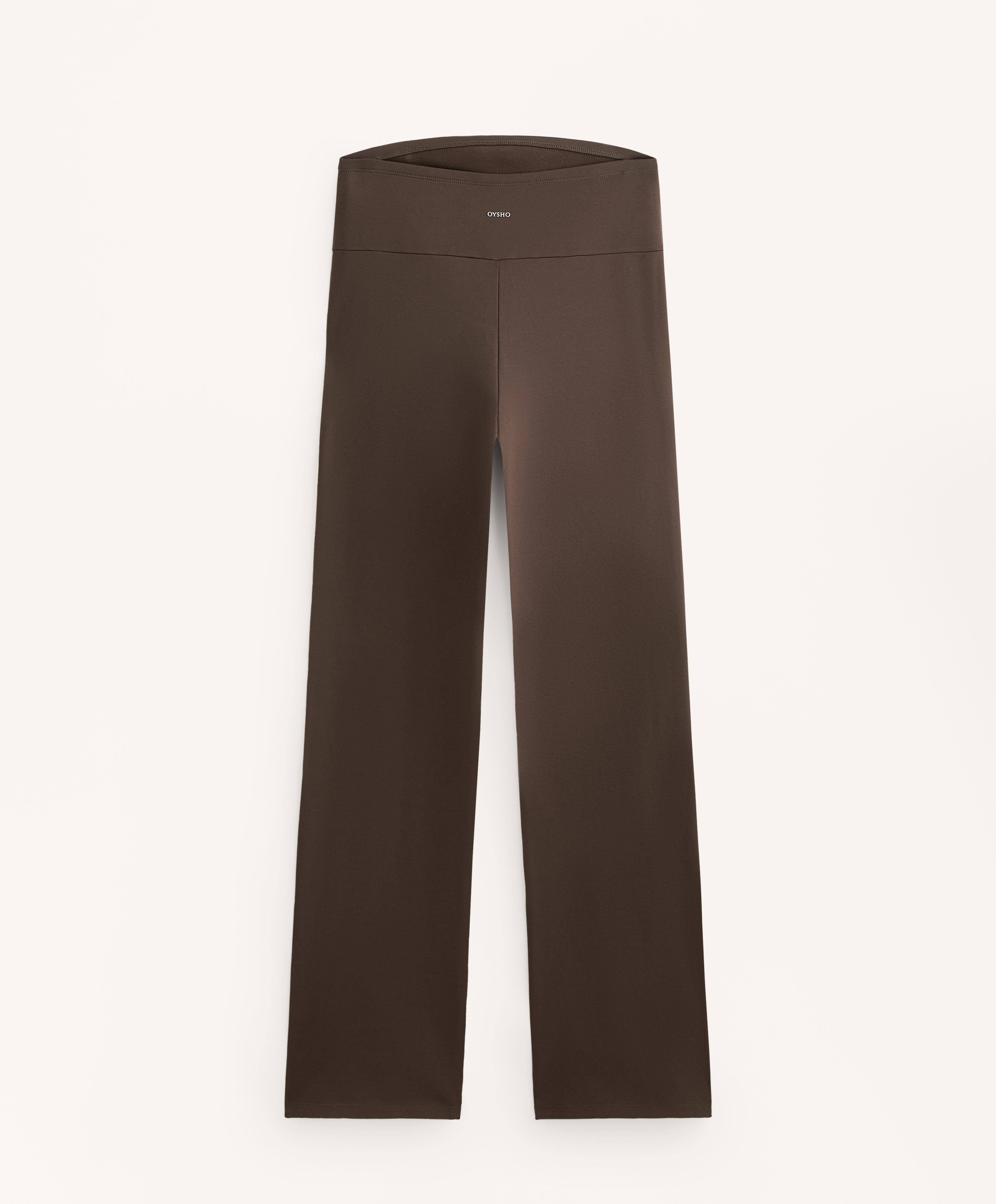 Zwangerschaps flared broek warm