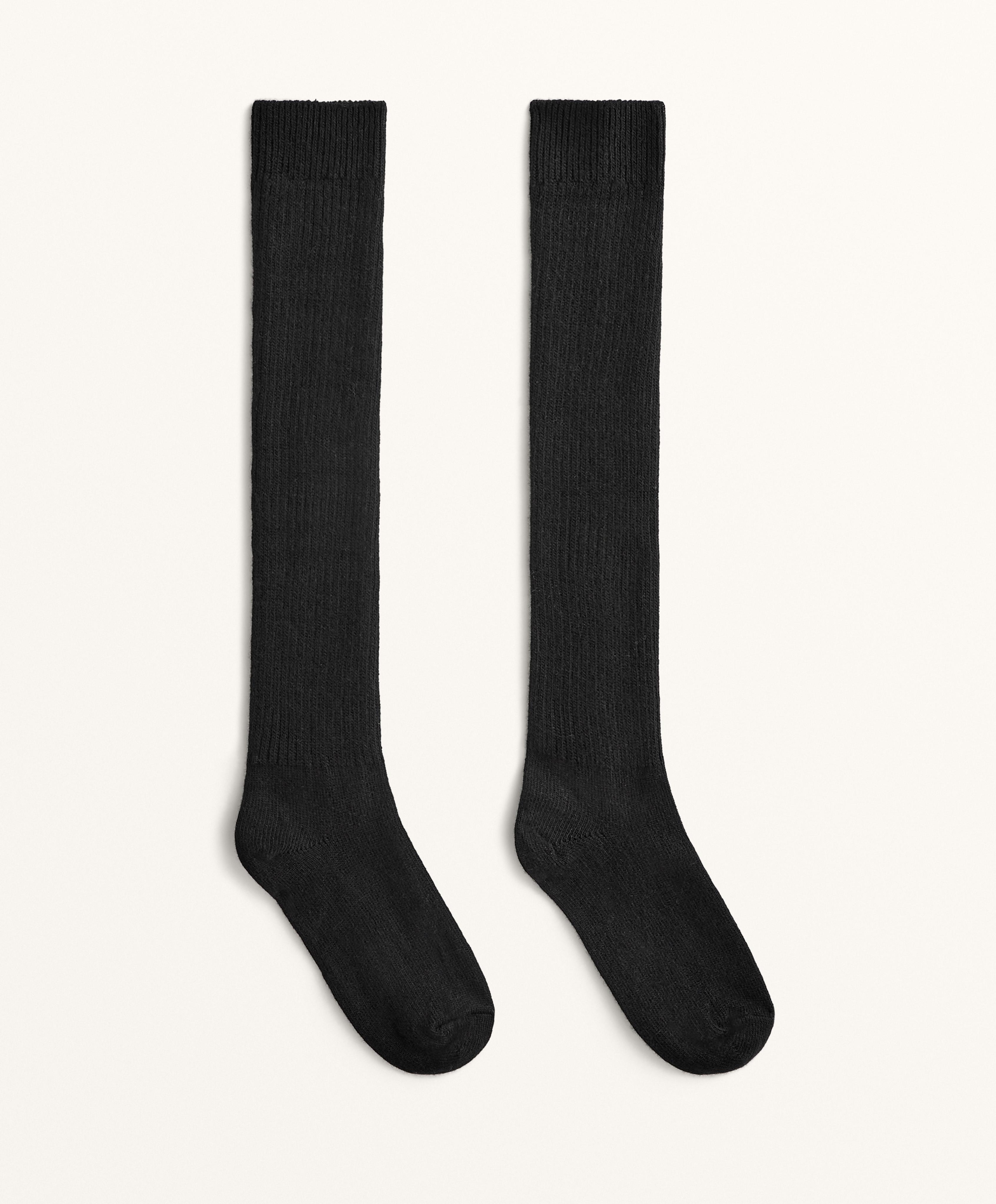 Ψηλές κάλτσες με 21% cashmere και 14% μαλλί
