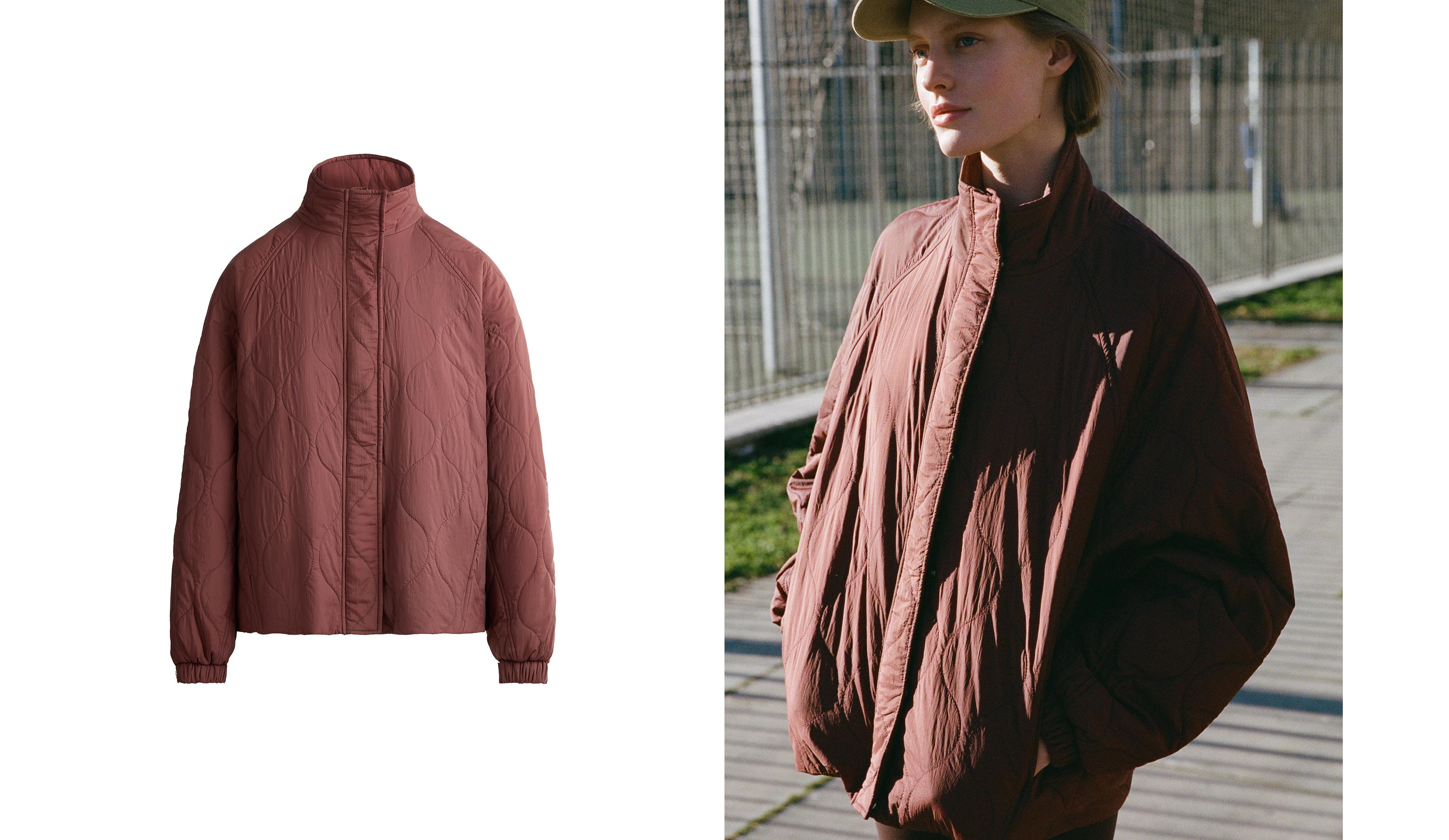 Water-repellent FELLEX® AEROGEL padded jacket — MAHOGANY