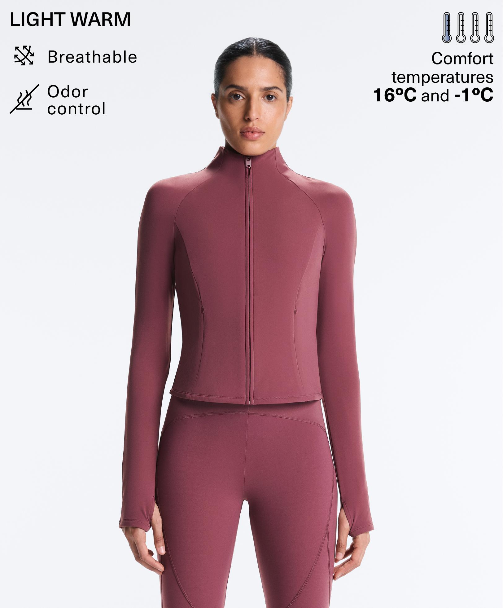 Light warm technical jacket