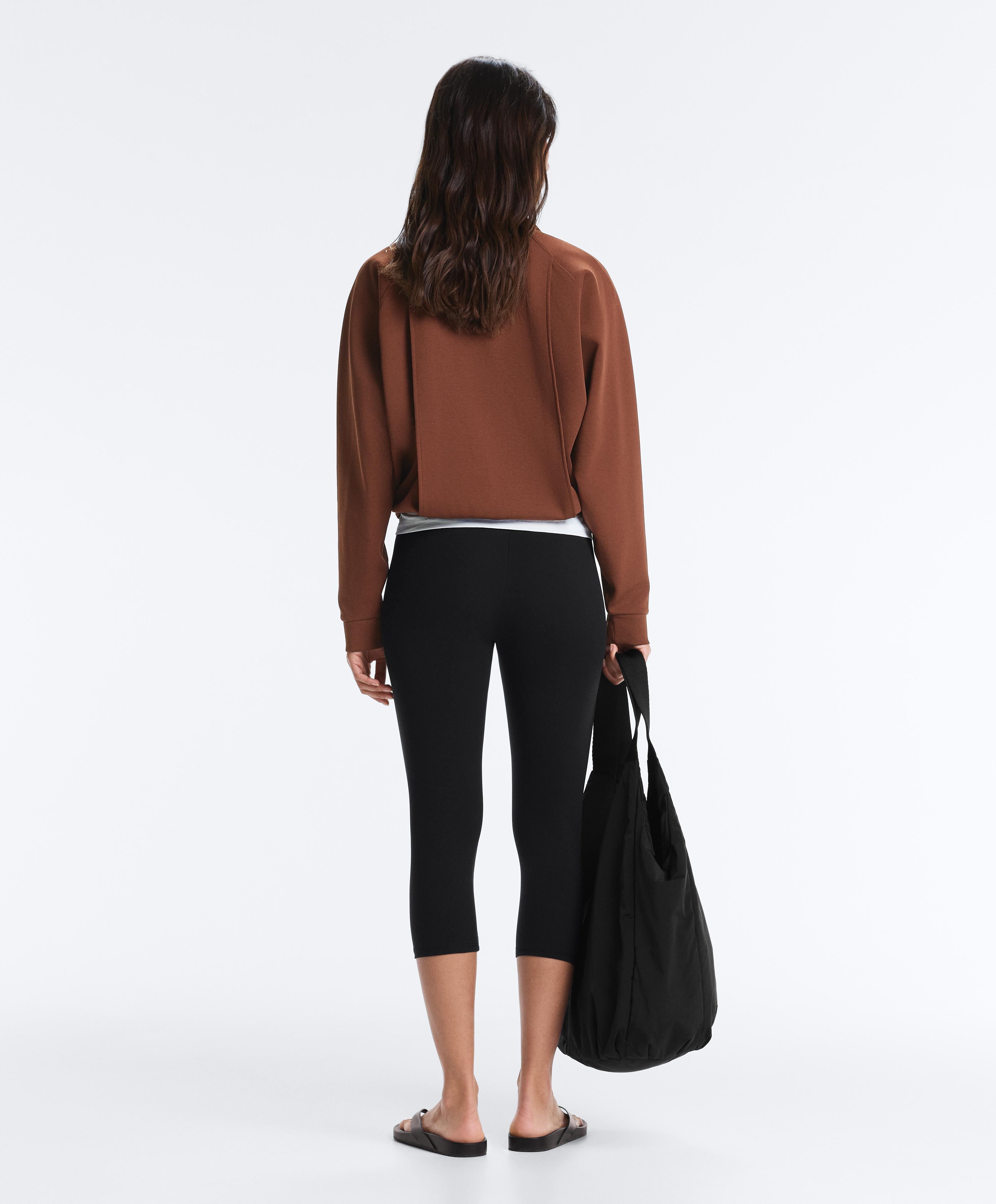 Cotton piqué pocket jacket — COFFEE