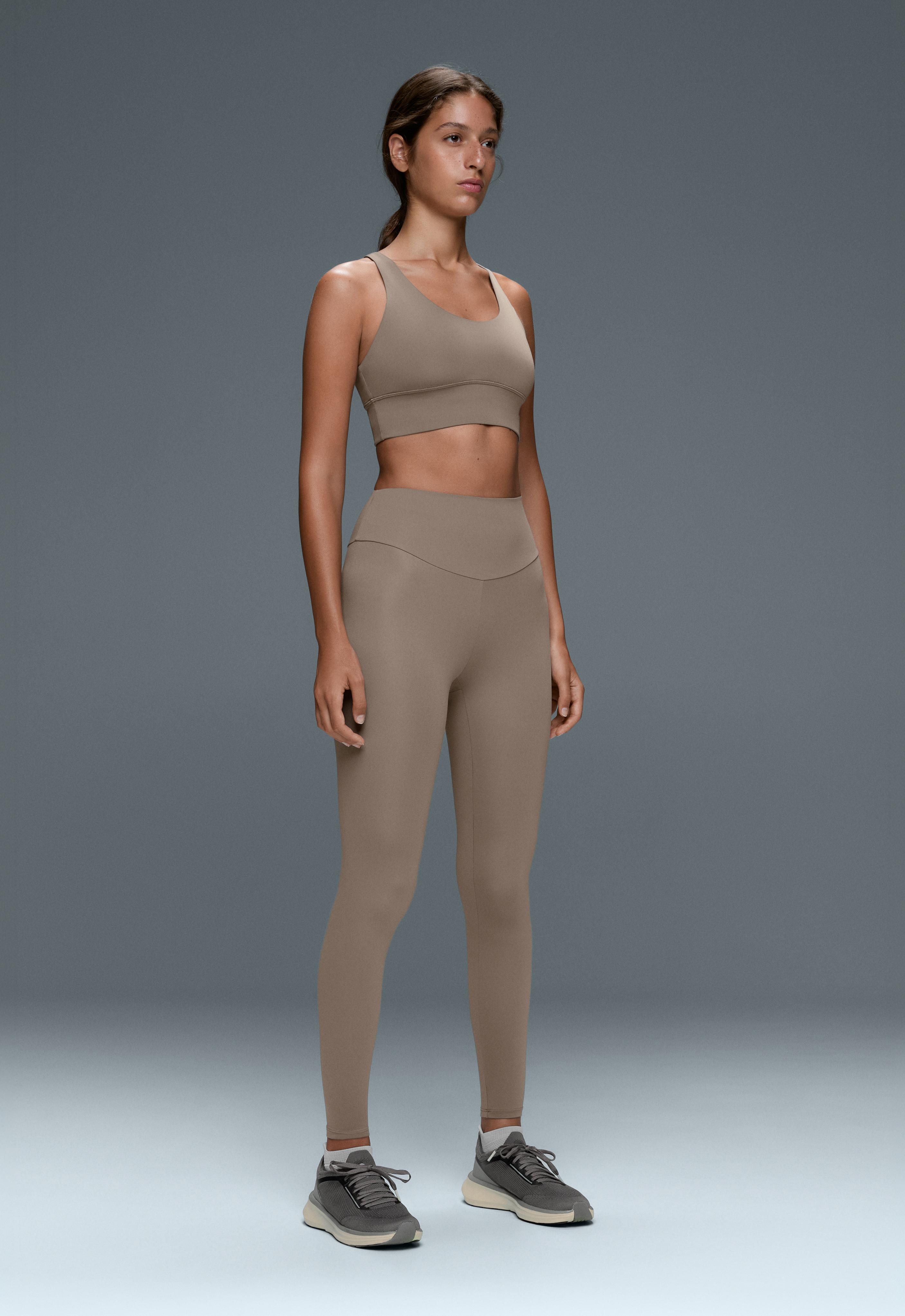 Comfortlux high-waisted ankle-length leggings — DARK MINK